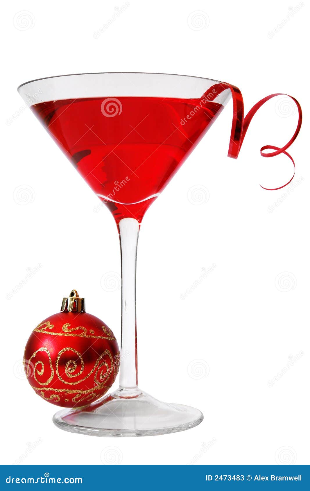 Christmas Cocktail stock image. Image of occasion, bauble 2473483