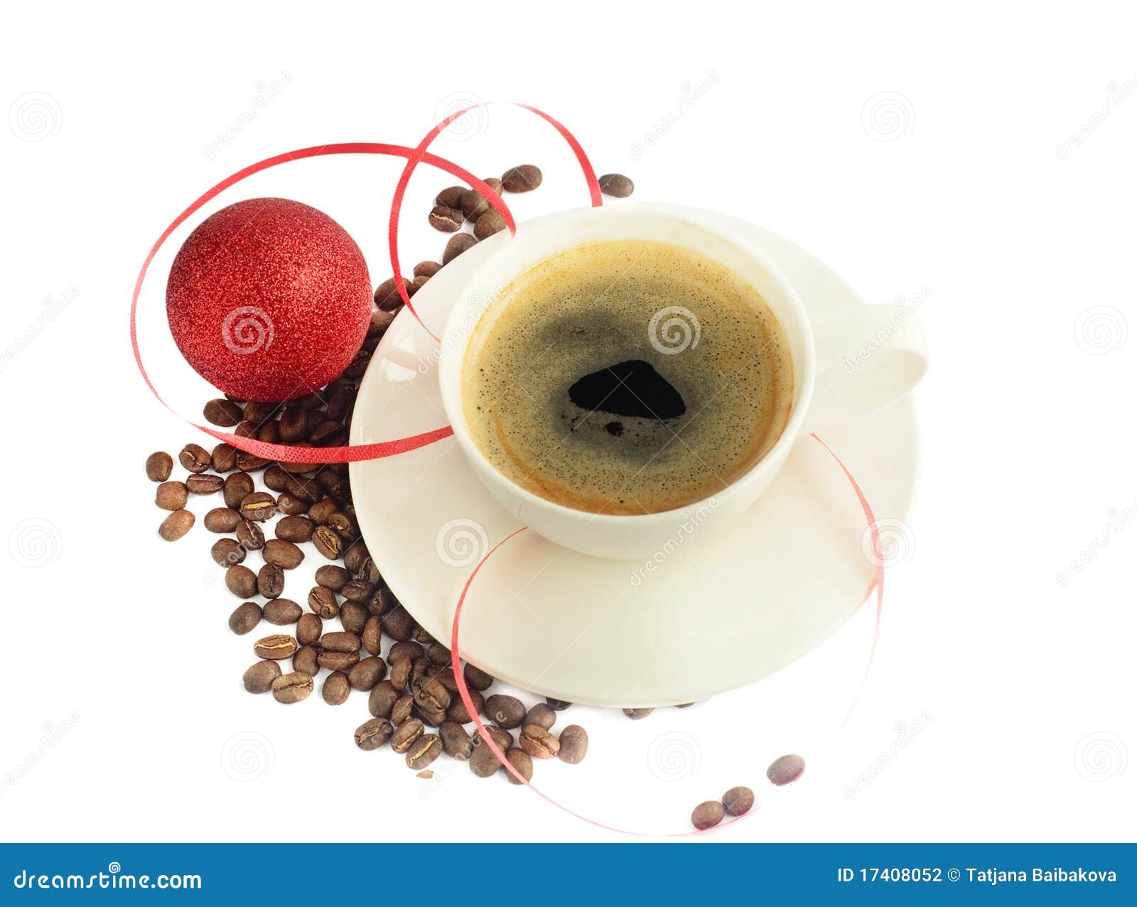 Christmas coffee stock photo. Image of glasses, isolated 17408052