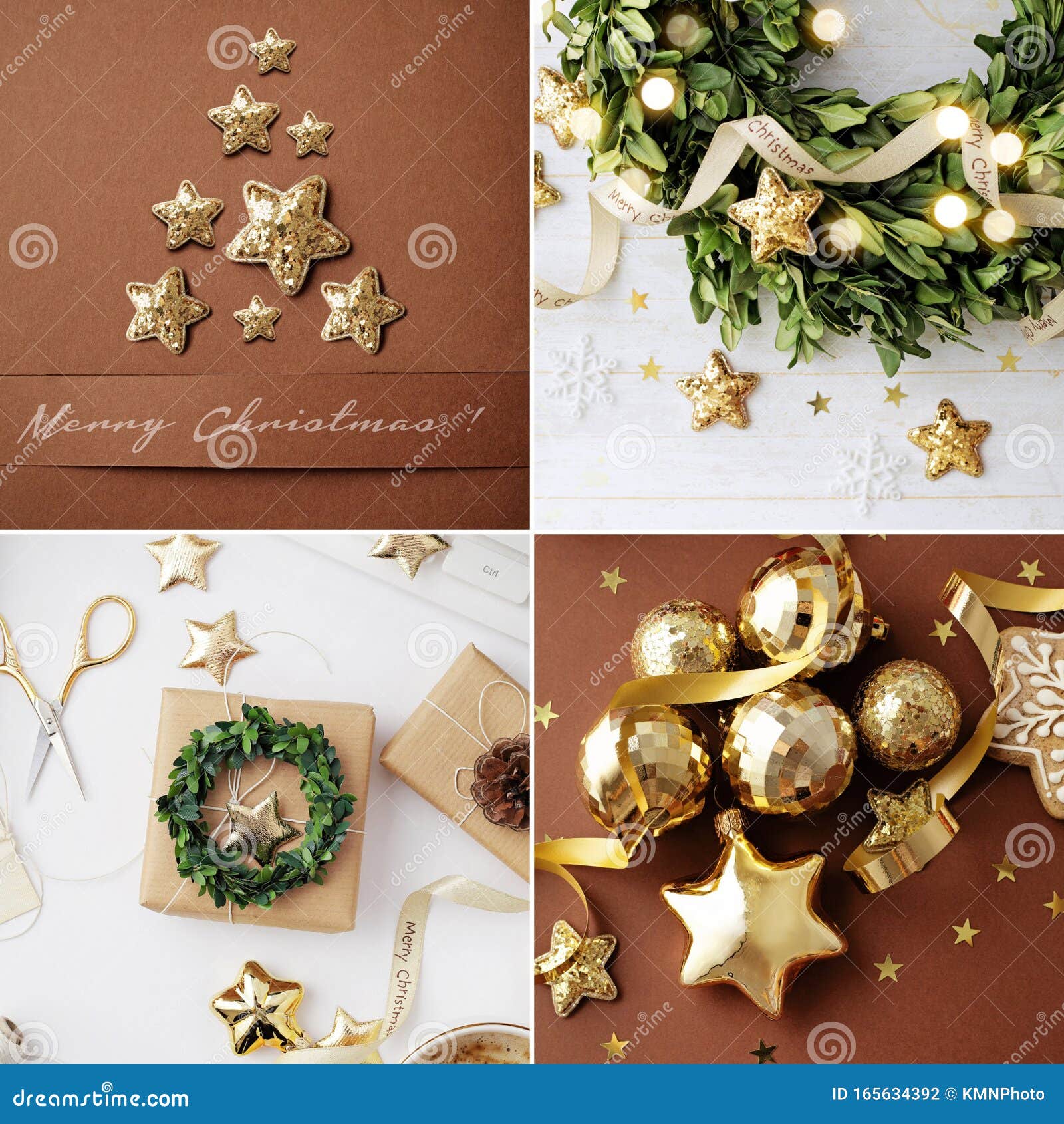 Christmas collage stock photo. Image of winter, card - 165634392