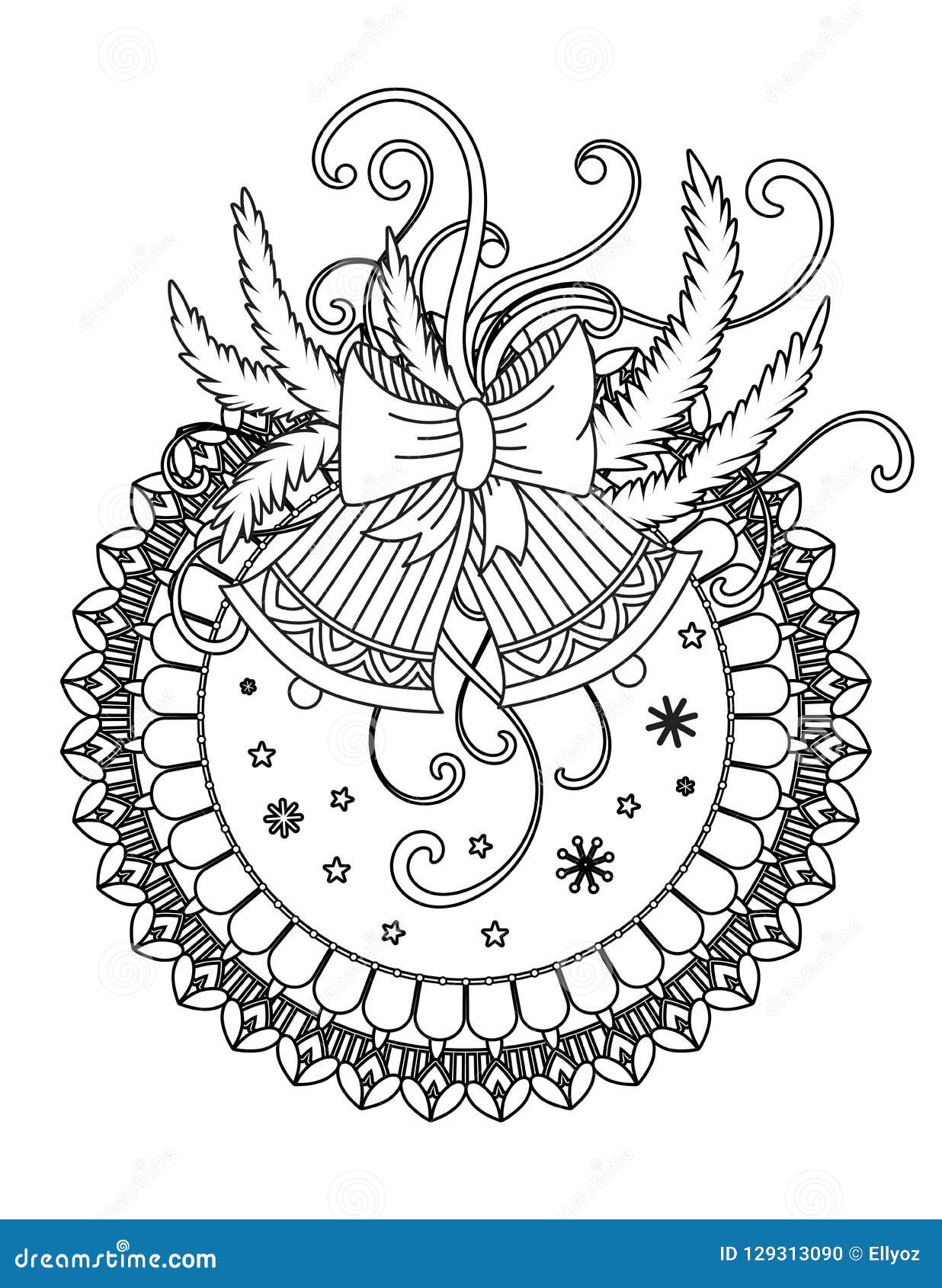 free printable christmas mandala coloring pages