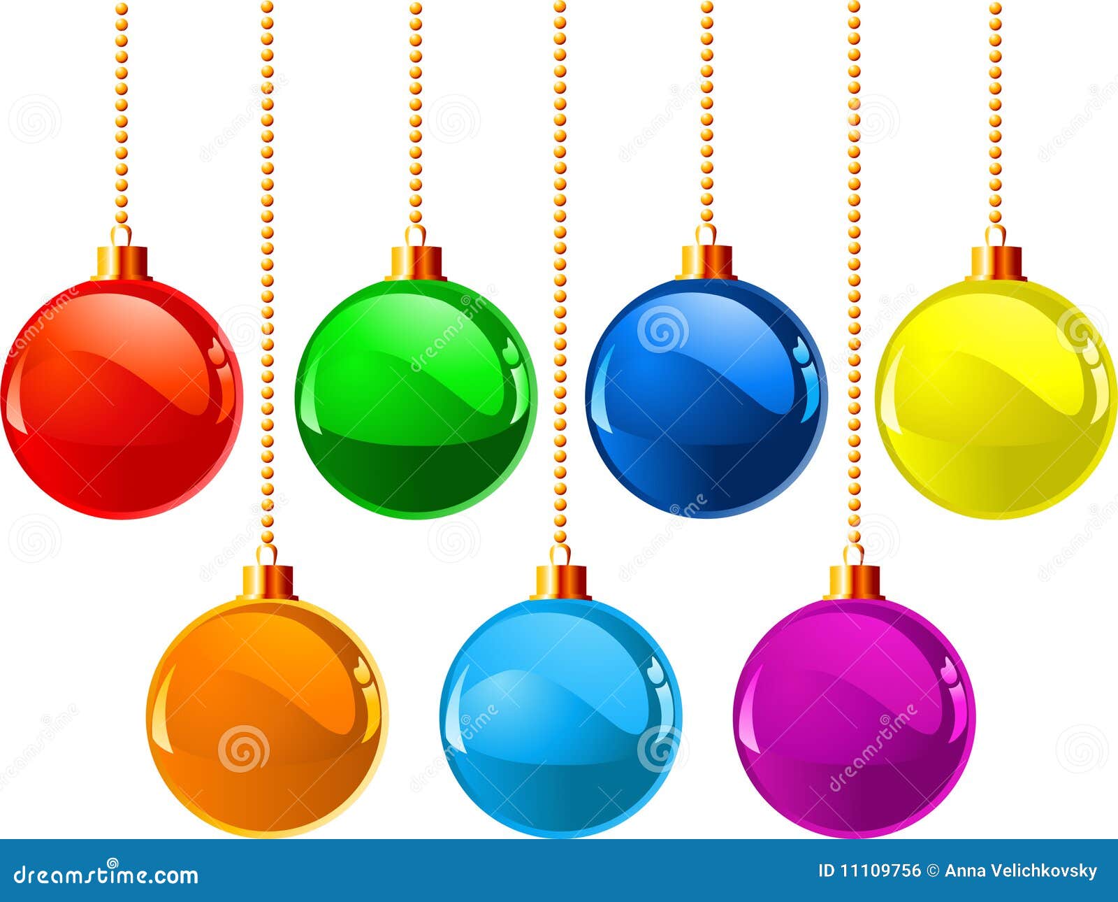 Download Christmas colour balls stock vector Illustration of ornament