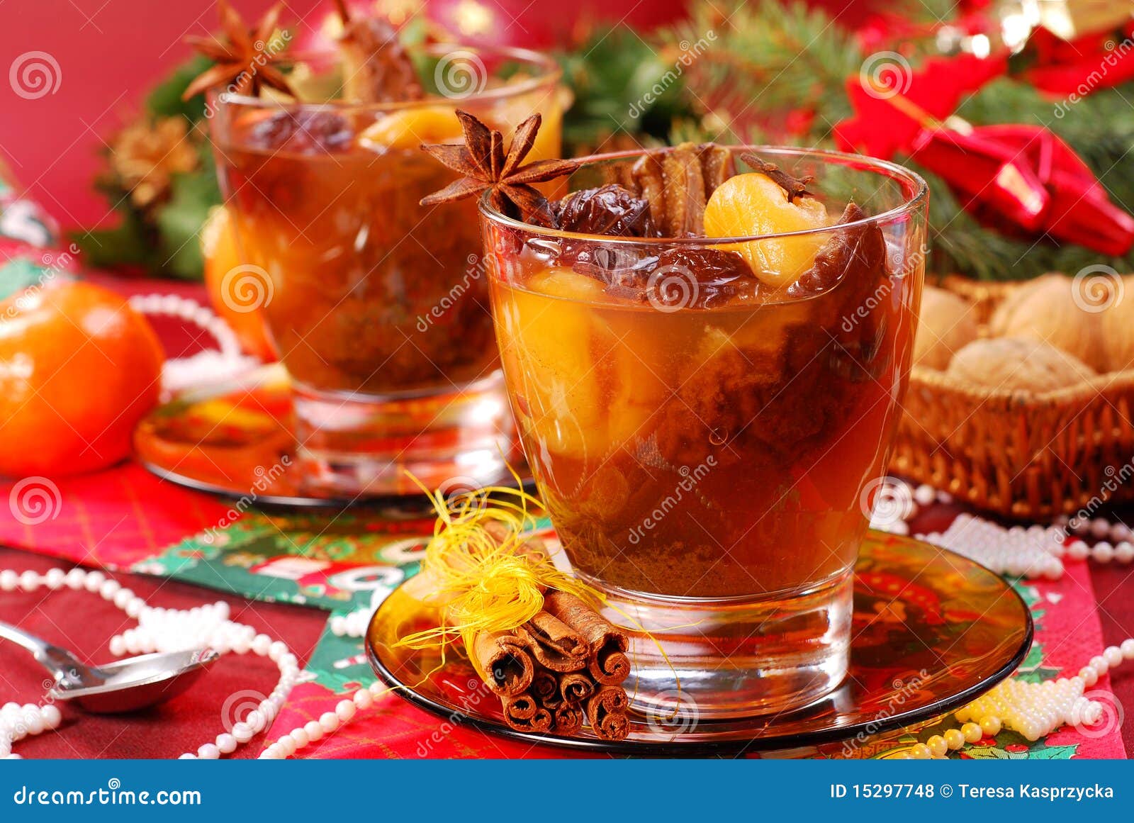 Christmas Compote of Dried Fruits Stock Photo Image of drink, anise
