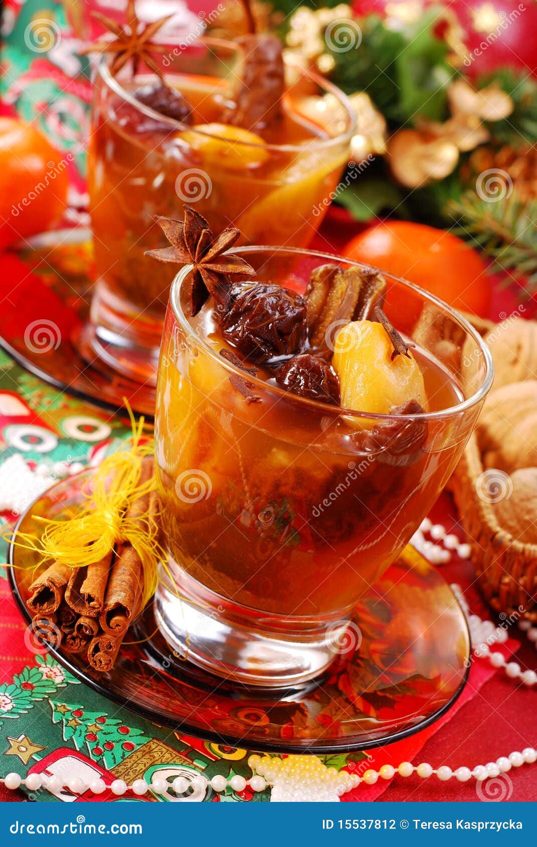 Christmas Compote of Dried Fruits Stock Photo Image of juice, star
