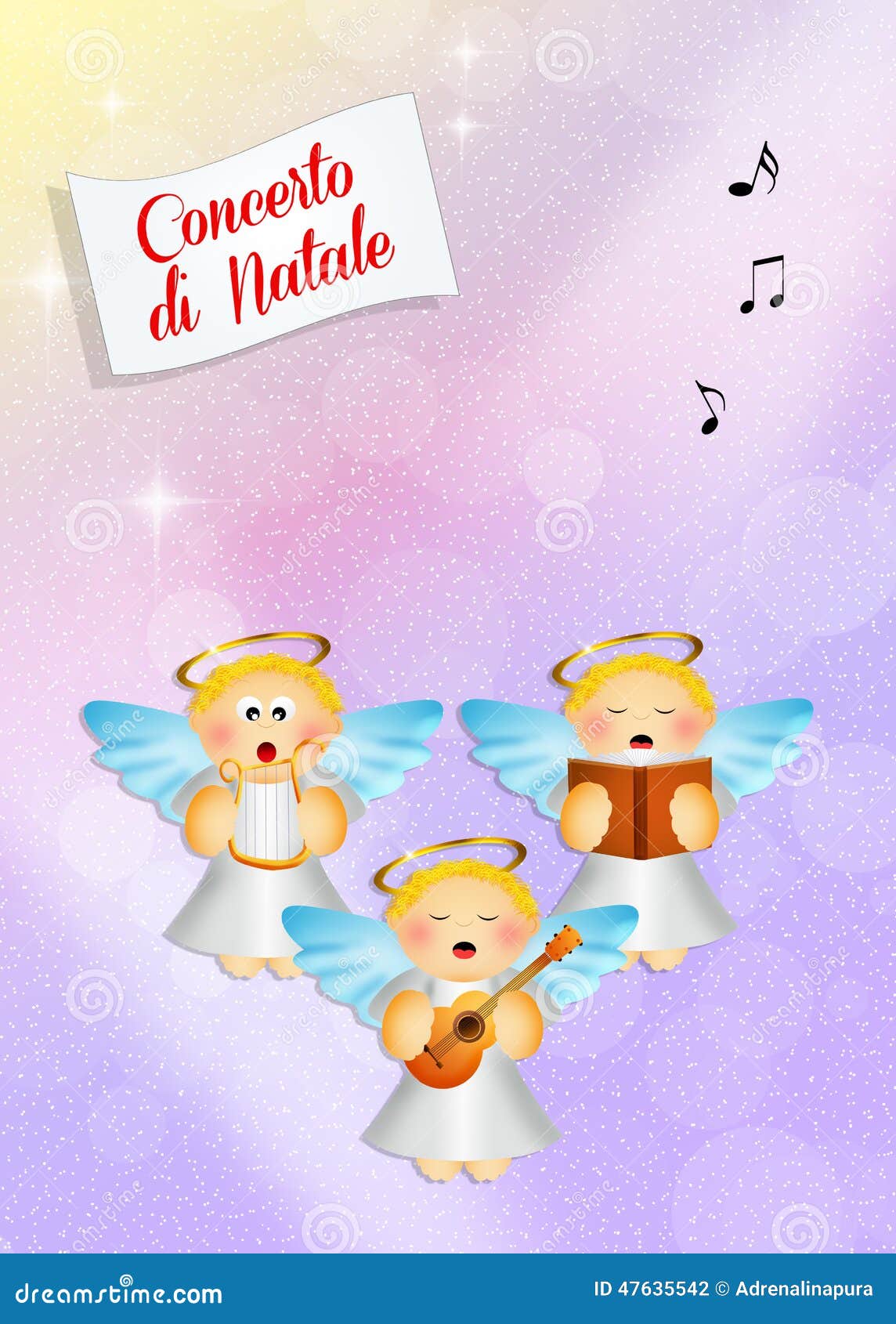 Christmas concert stock illustration. Illustration of concert 47635542