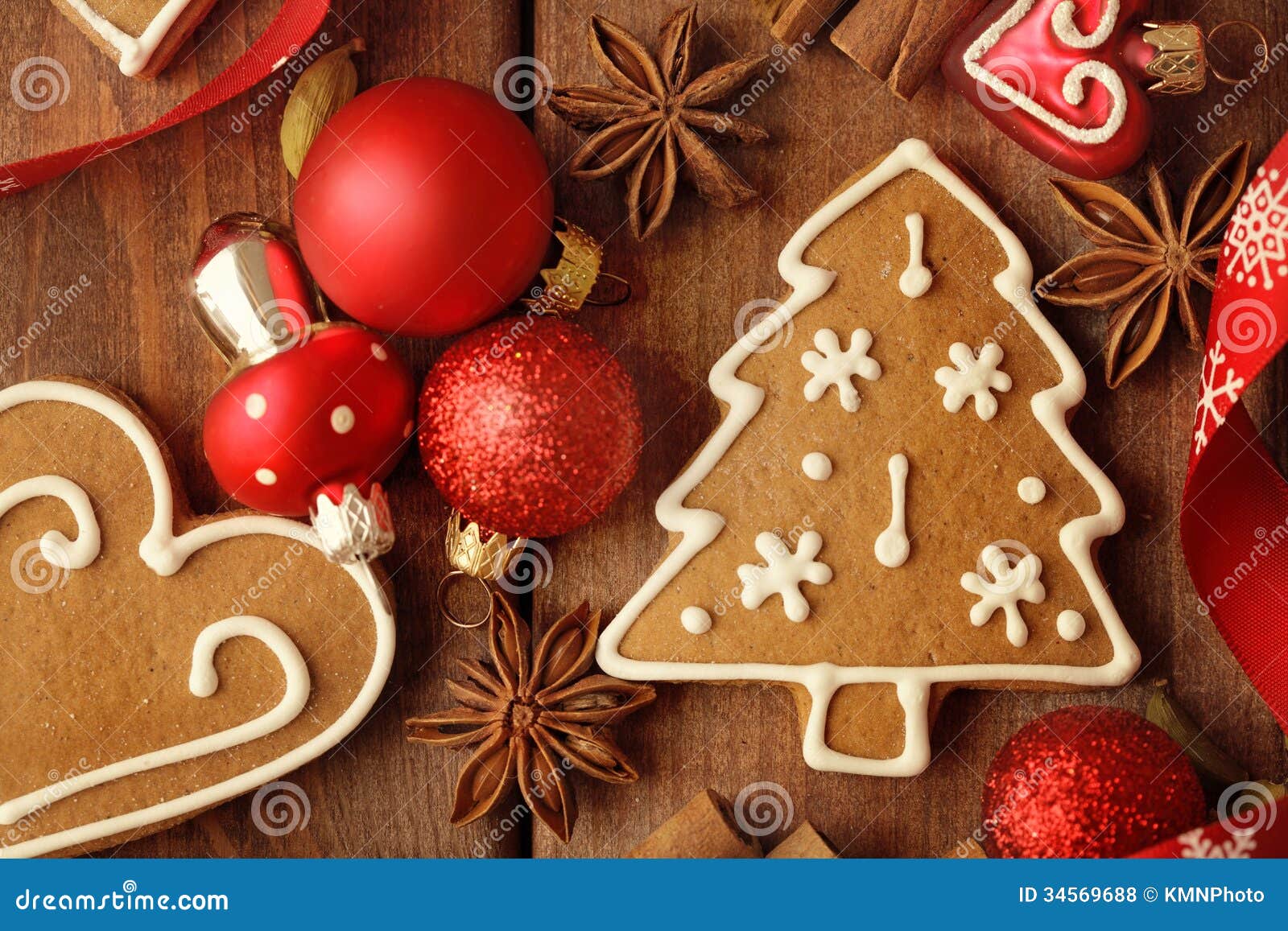 Christmas cookies stock photo. Image of baubles, biscuit - 34569688
