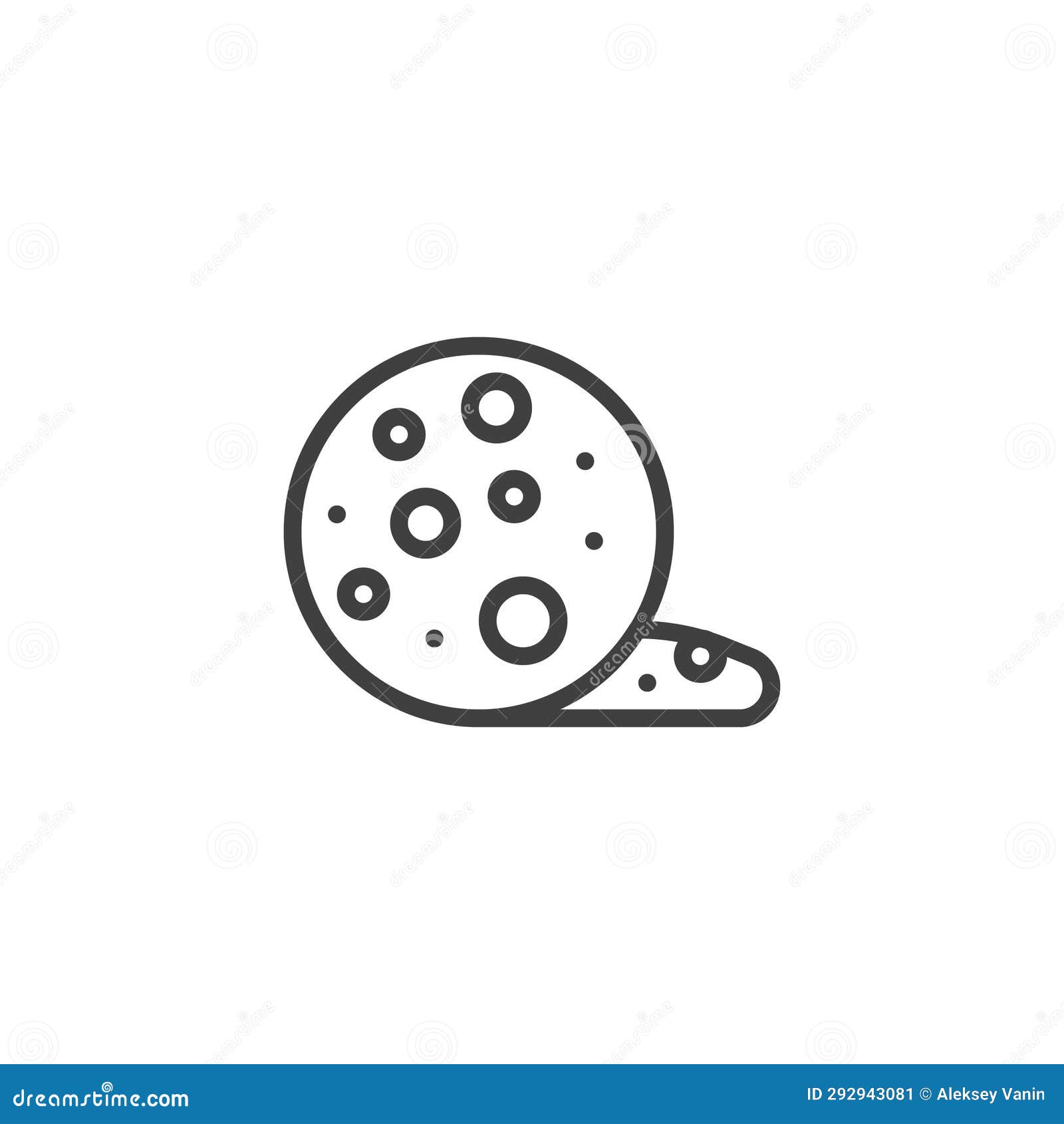 christmas cookies line icon