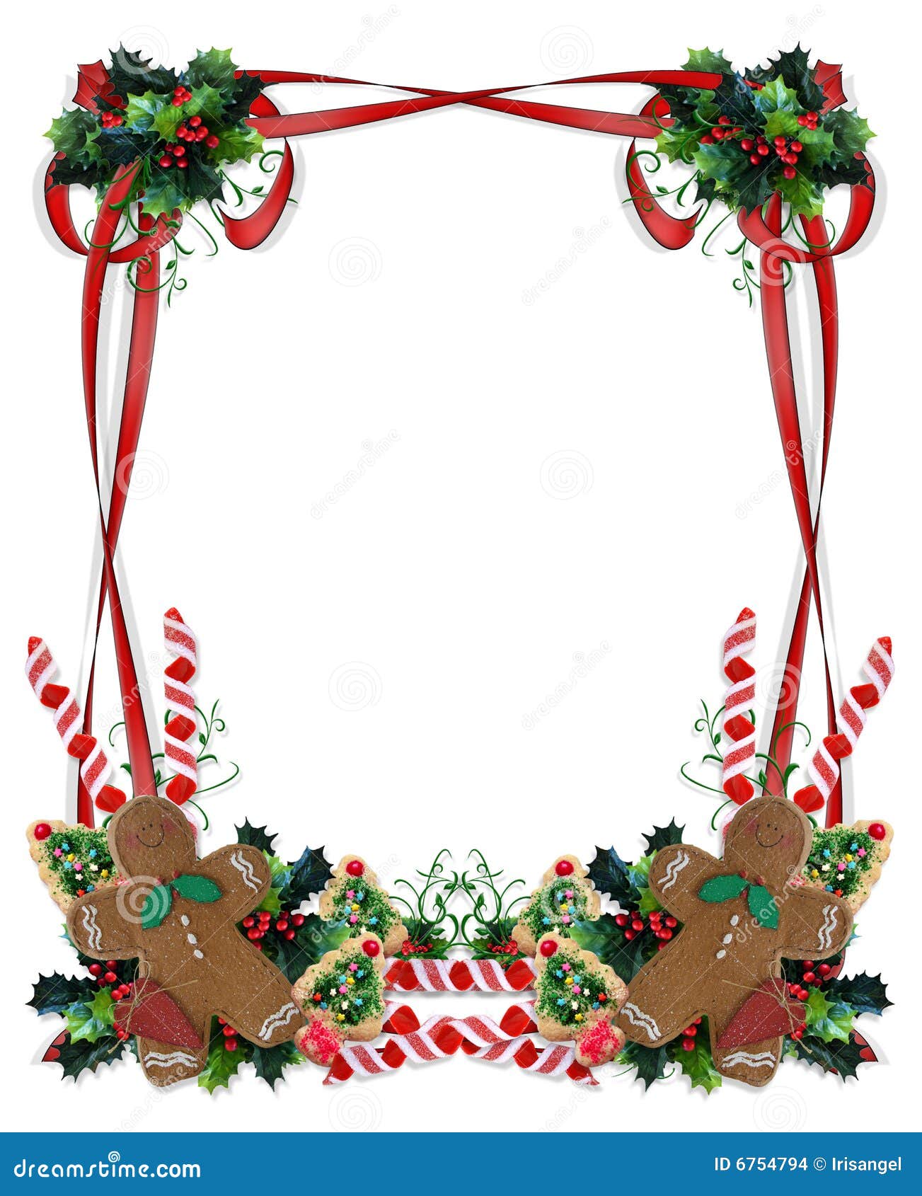 holiday cookie border clip art