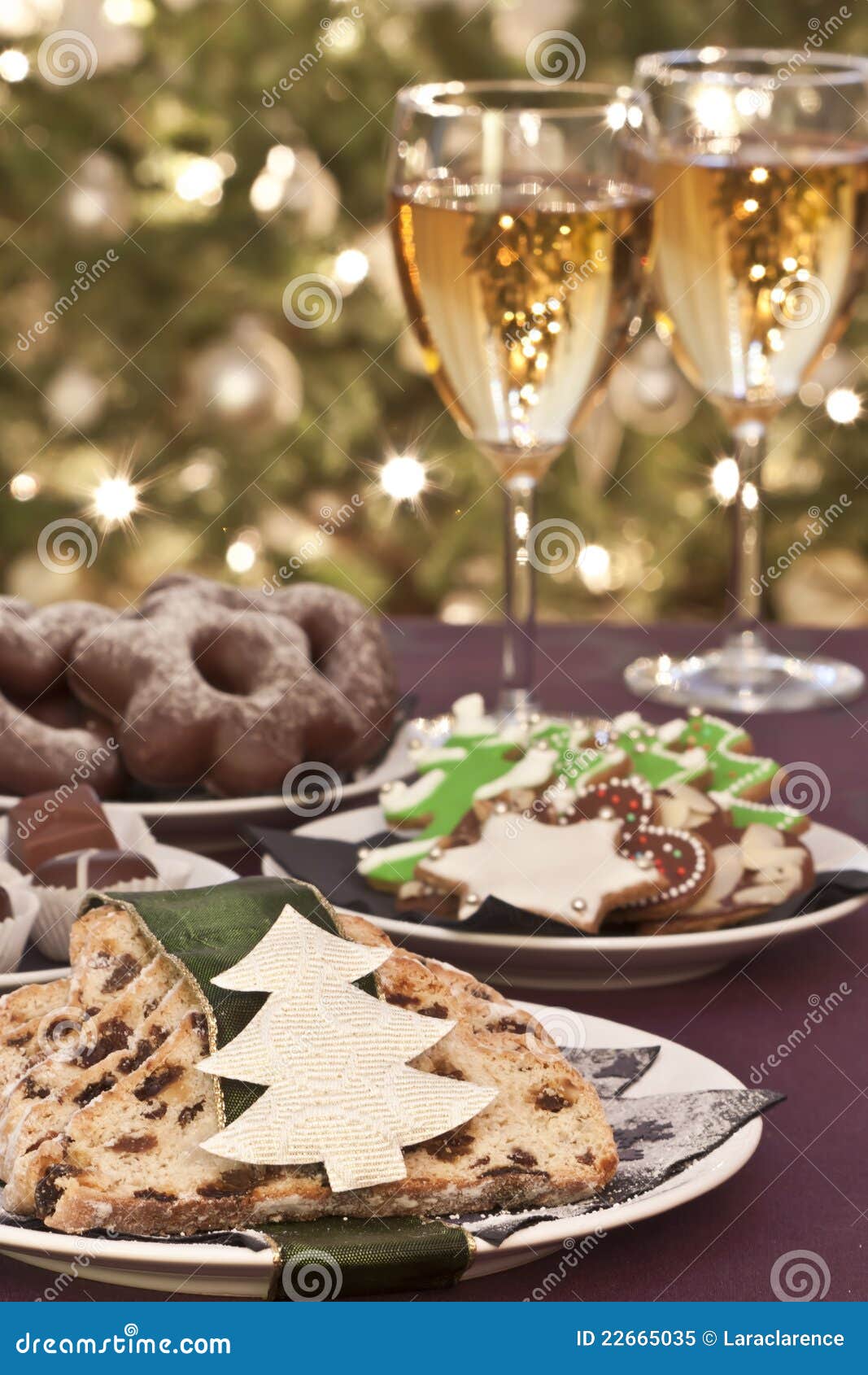 Christmas Cookies with Wine Stock Image Image of decorative, meal