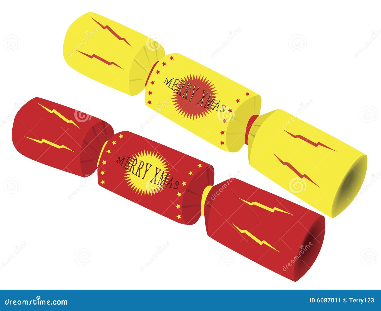 Christmas Cracker stock vector. Illustration of bang, celebration 6687011