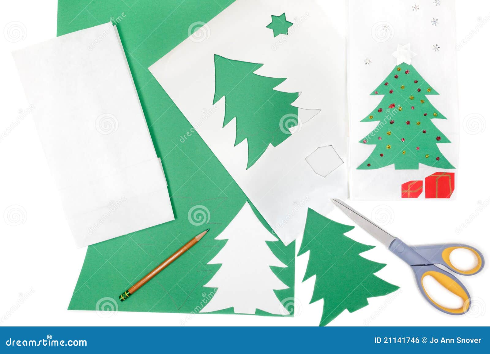 Christmas craft materials stock photo. Image of christmas - 21141746