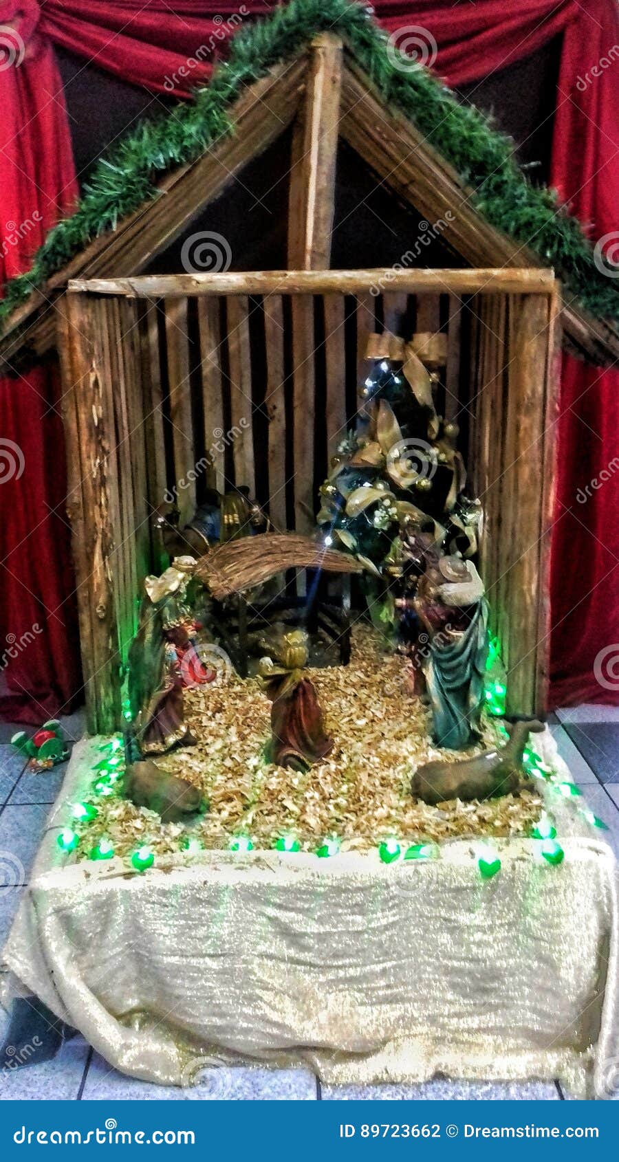 Christmas stock photo. Image of christmas, crib, tree 89723662