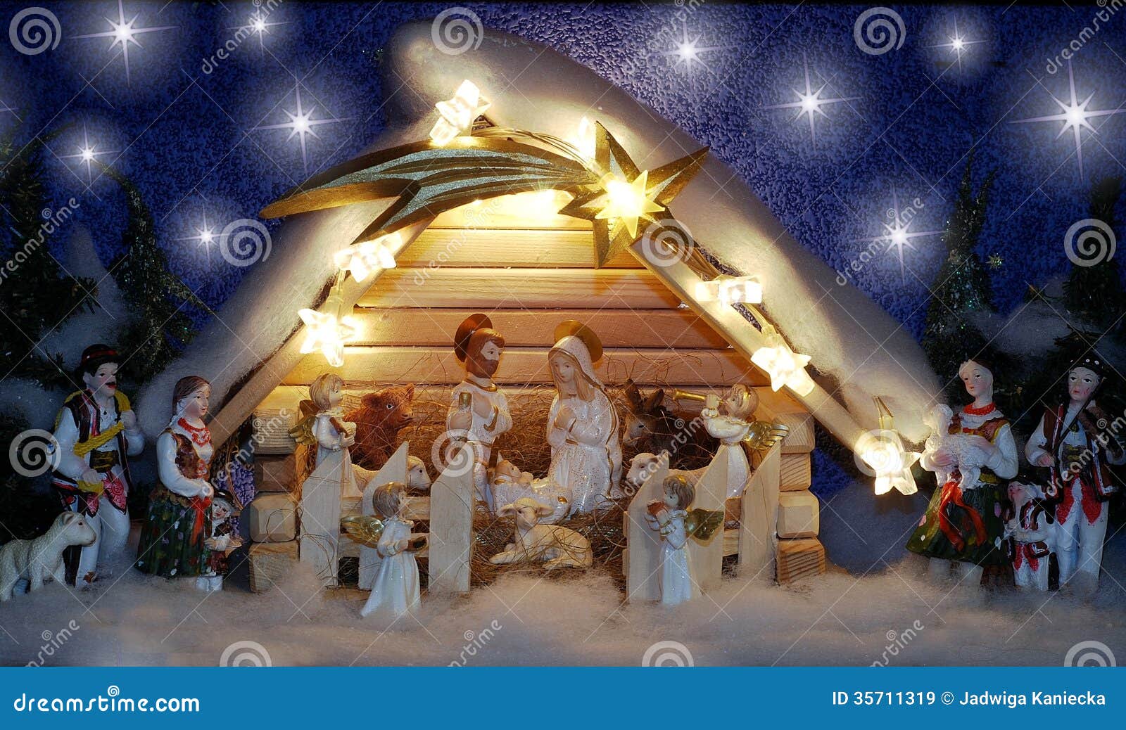 christmas crib royalty free stock images - image: 35711319