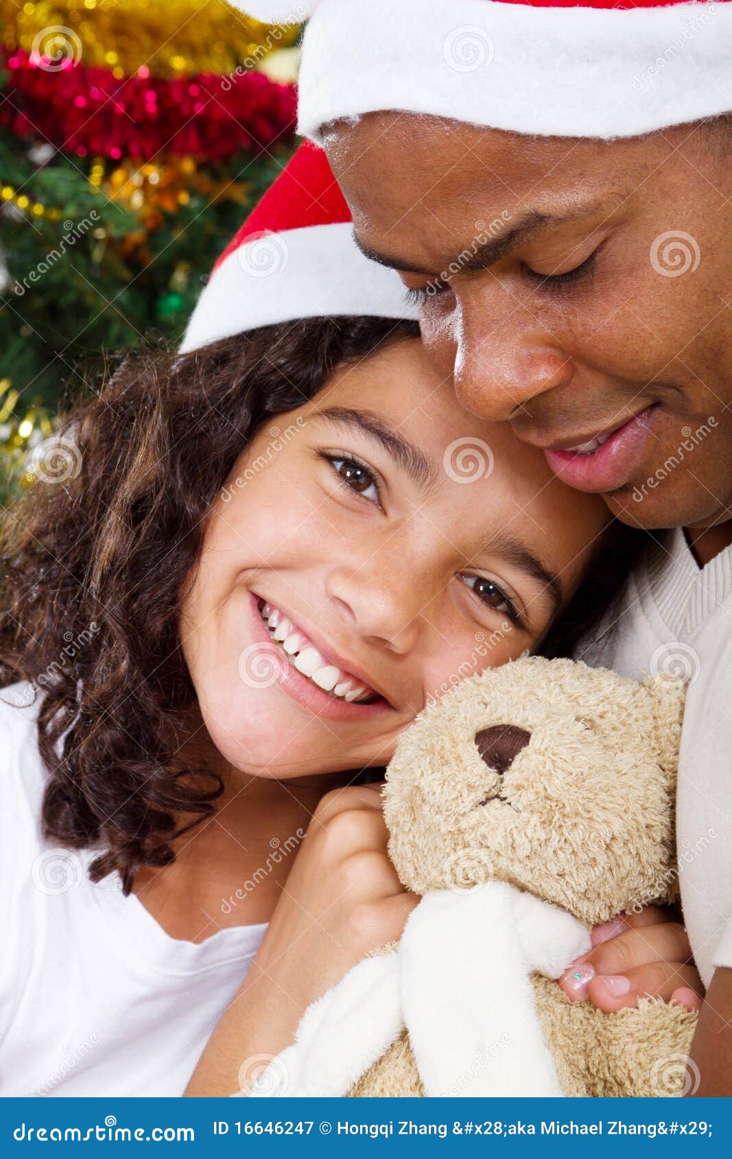 Christmas Dad Girl Royalty Free Stock Photography - Image: 16646247