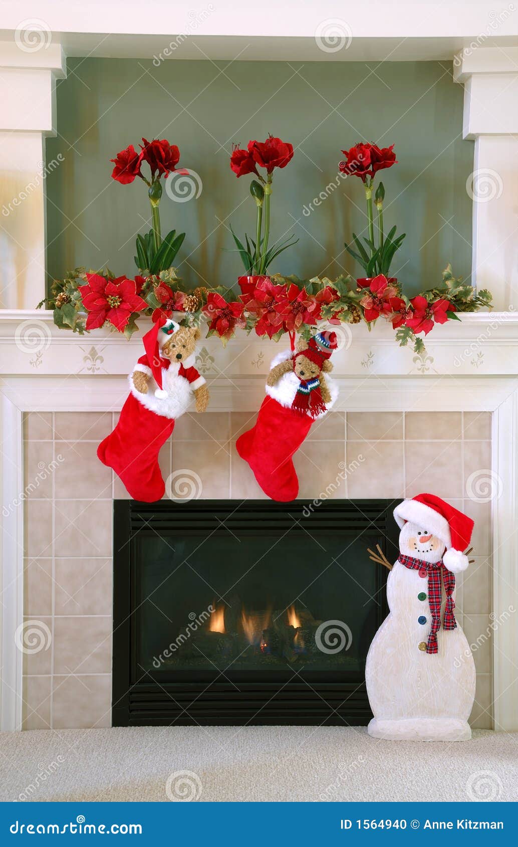 Christmas Decor at Home stock photo. Image of xmas, hang - 1564940