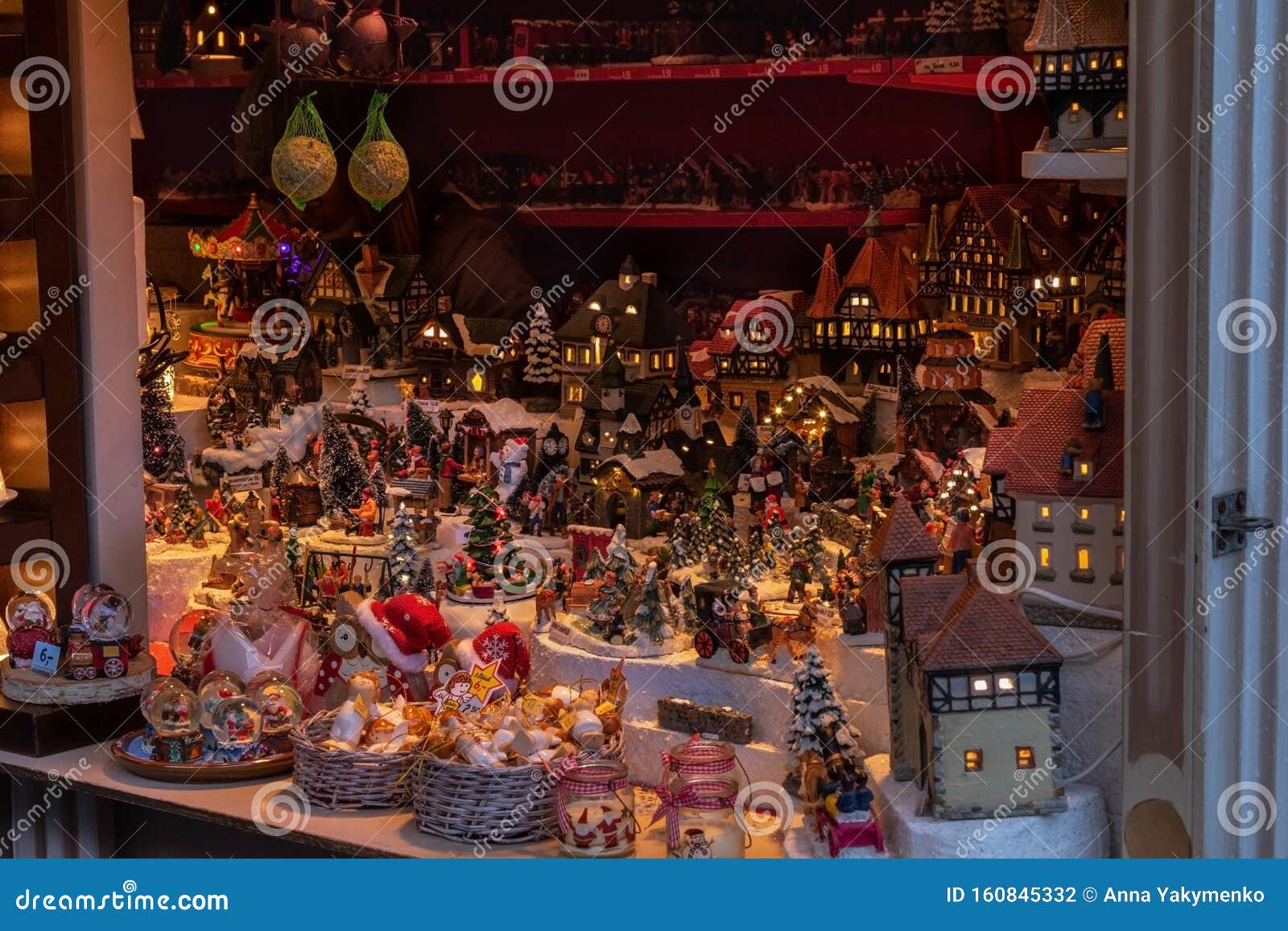 Christmas Decor And Toys At The Christmas Market Dusseldorf Germany December 10 18 Editorial Photography Image Of Celebration City