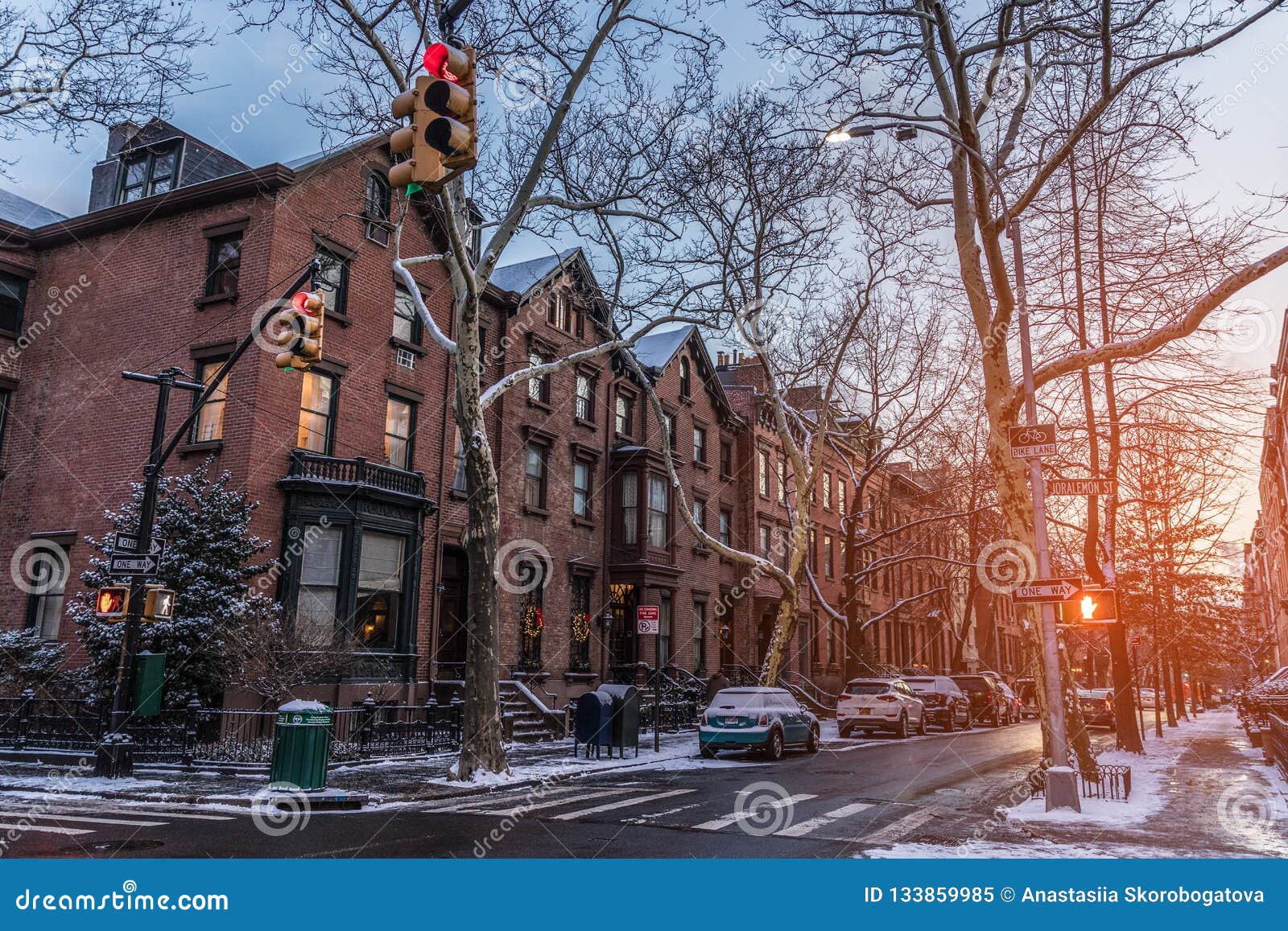 Christmas Decorated Houses in Brooklyn Stock Image Image of holiday, brooklyn 133859985