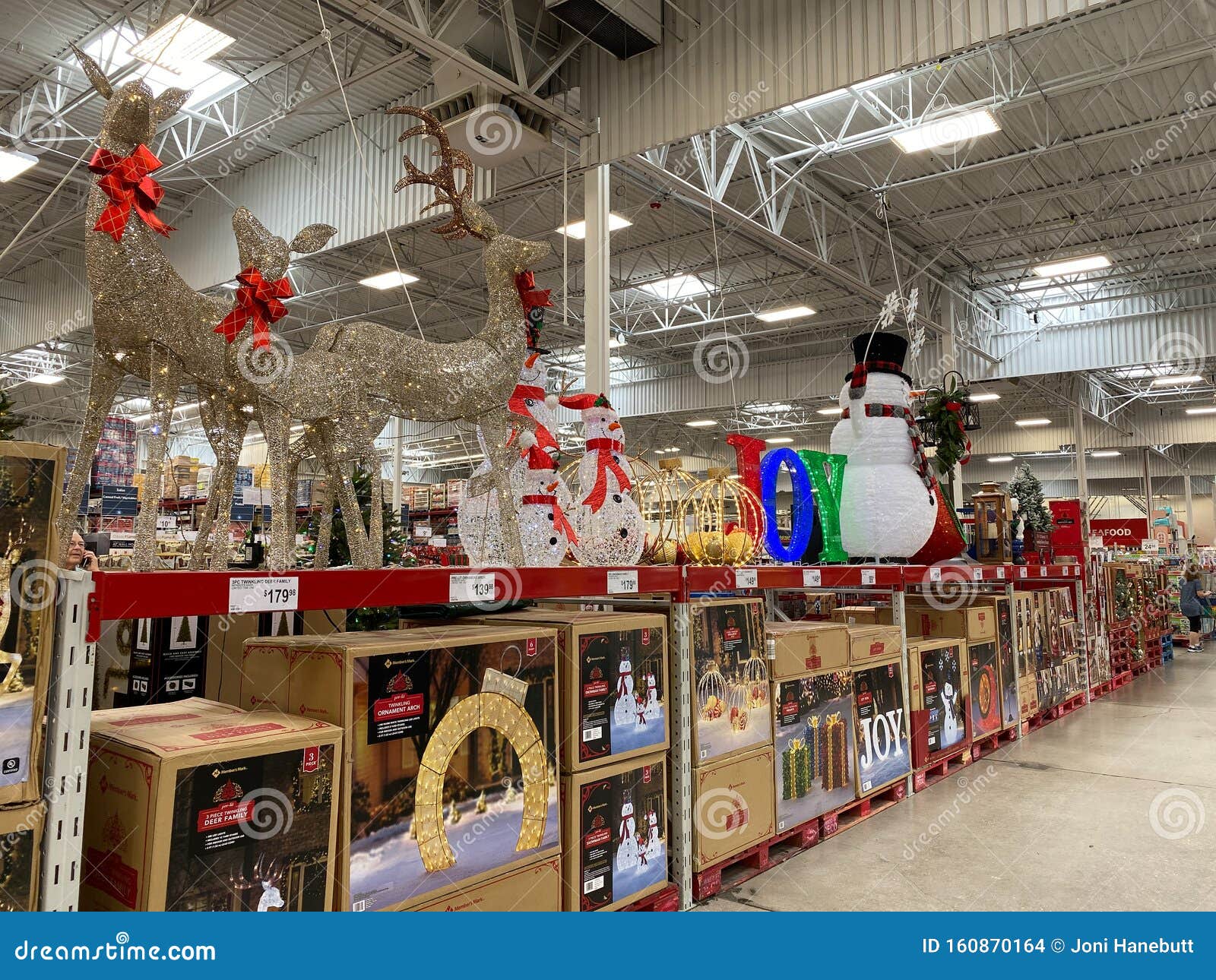 The Christmas Decoration Aisle of a Sams Club Editorial Stock Image - Image  of indoor, retail: 160870164