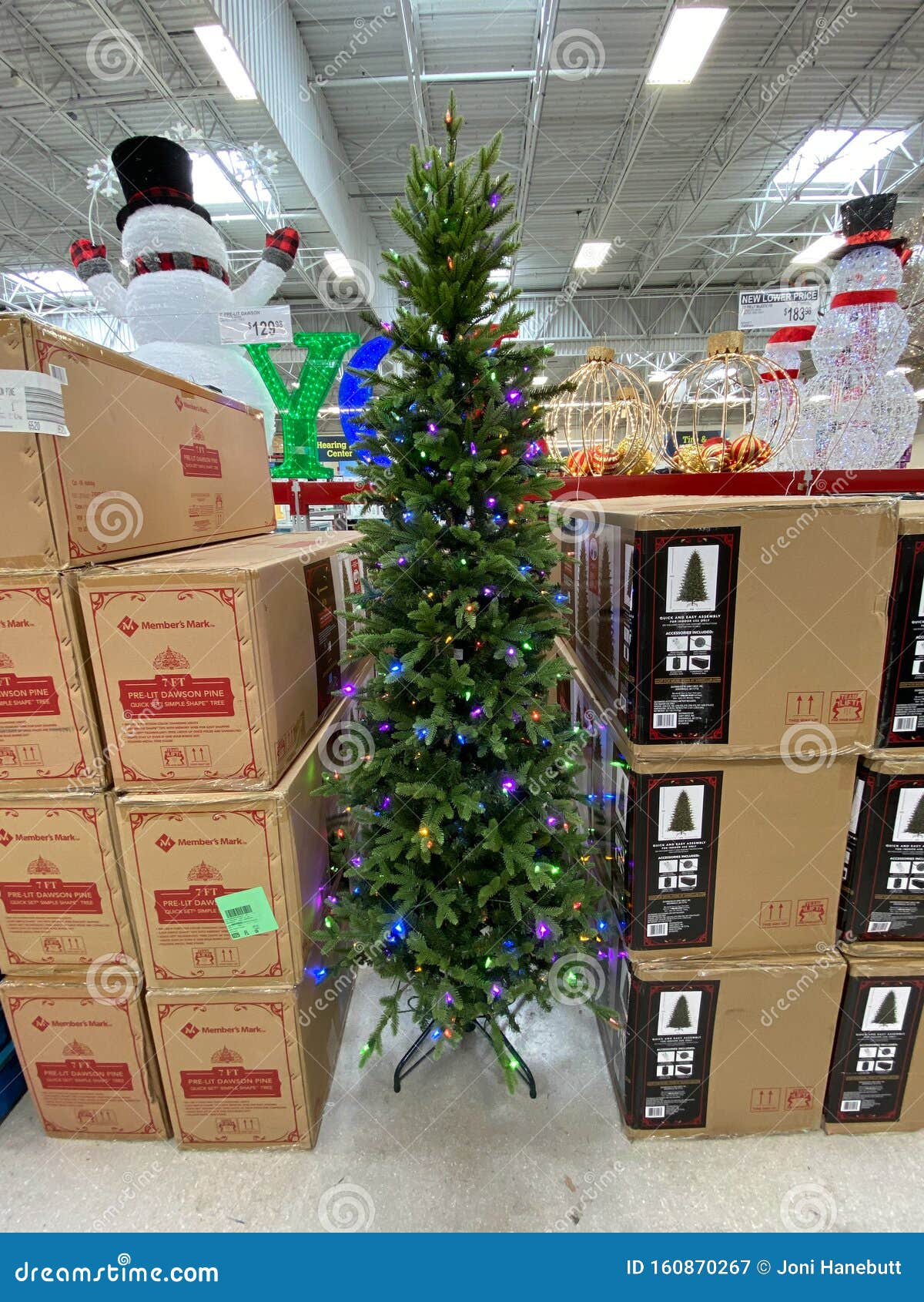 The Christmas Decoration Aisle of a Sams Club Editorial Photography - Image  of lights, display: 160870267