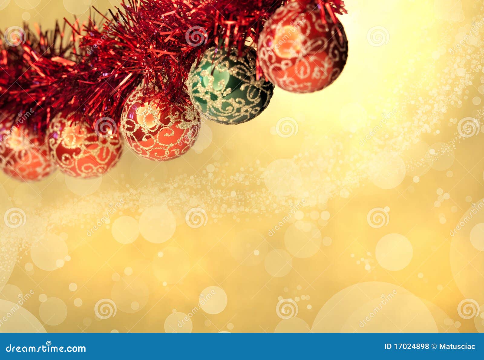 Christmas Decoration Background Stock Photo  Image of xmas, lights