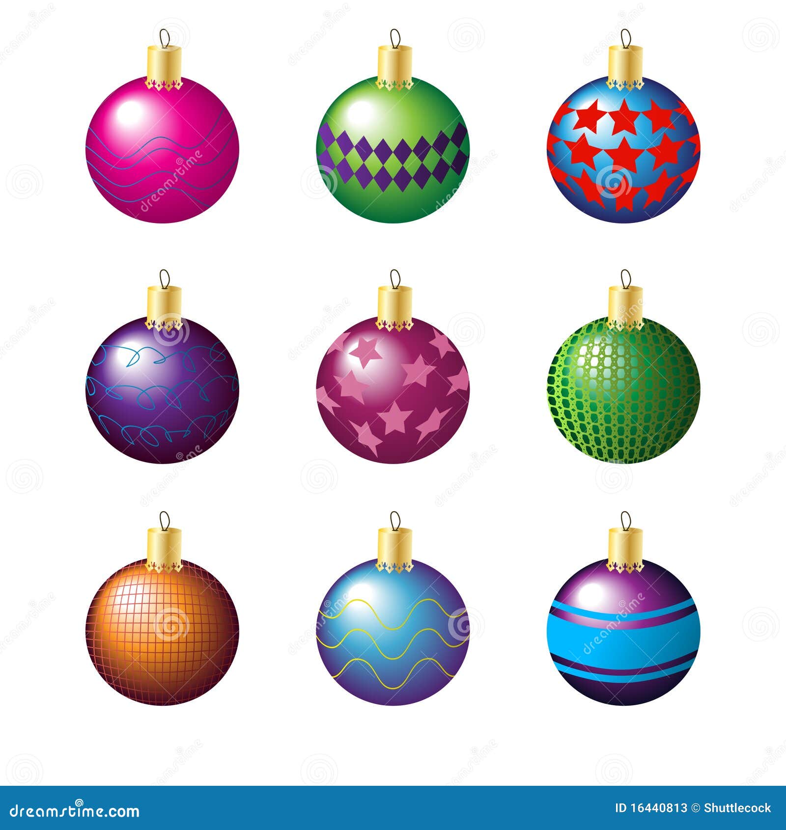 Christmas decoration balls stock illustration. Illustration of glossy