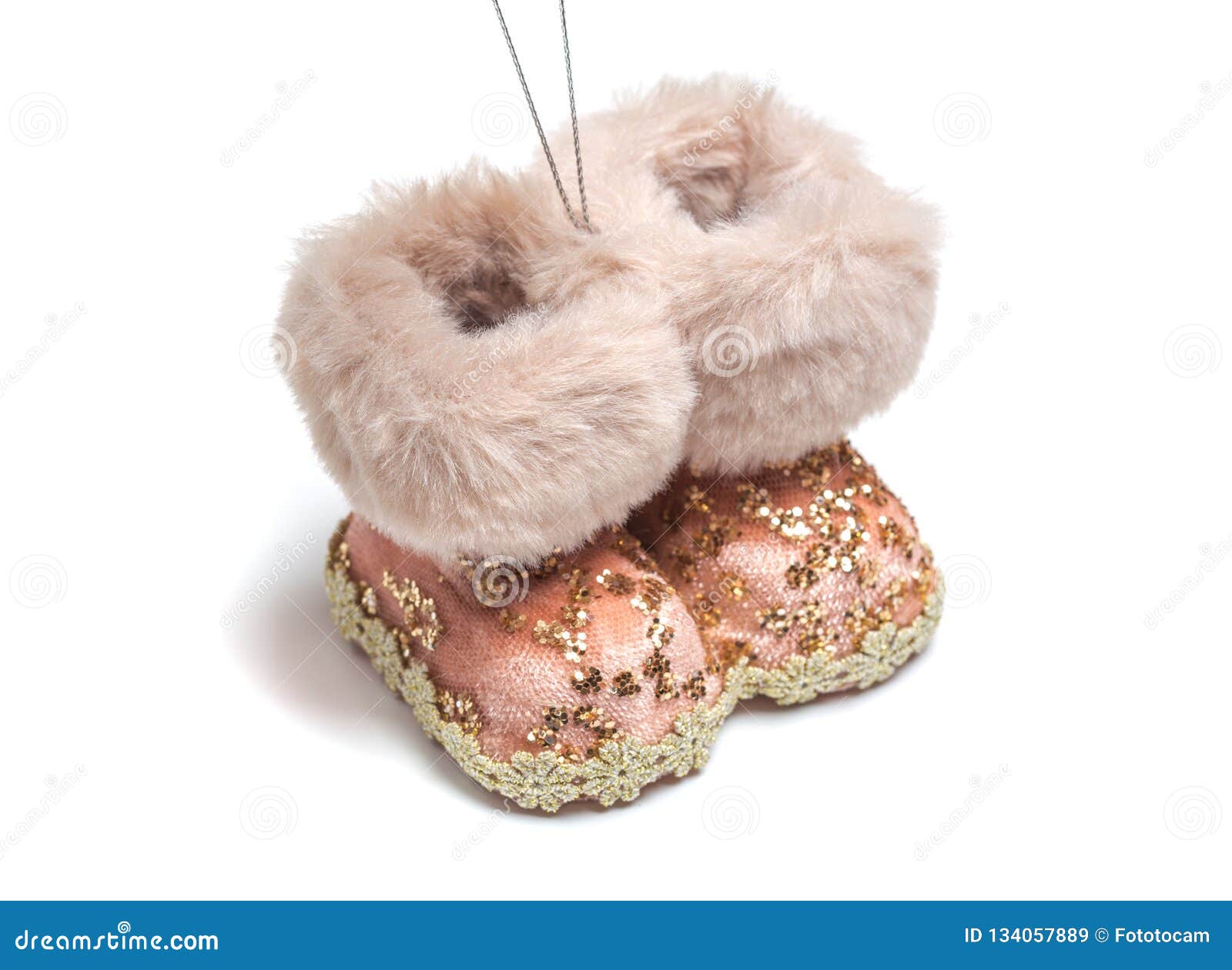 Christmas Decoration Boots on a White Isolated Background Stock Image ...