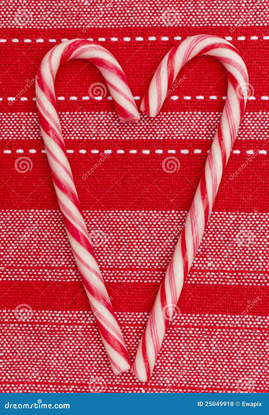 Christmas Decoration Candy Canes Heart Shape Stock Photo Image of