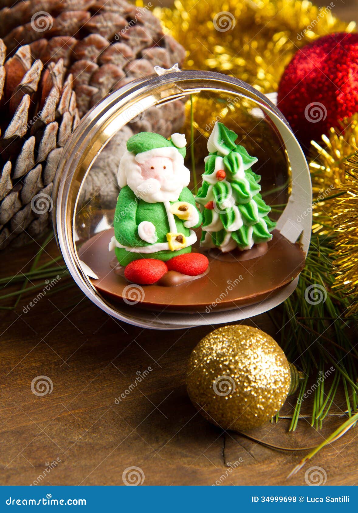Christmas Decoration and Crib on Wooden Table Stock Photo Image of