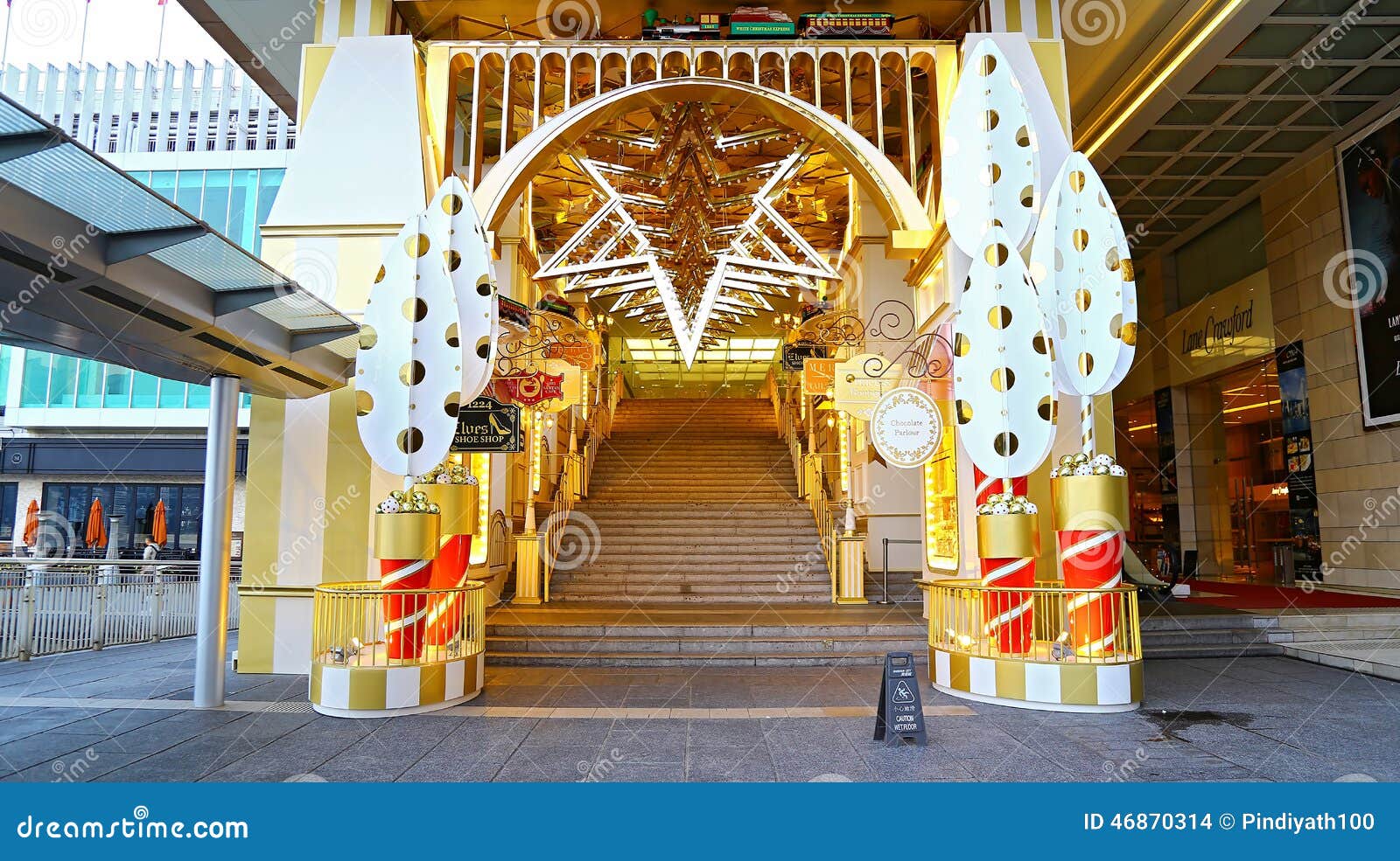 Christmas Decoration  At Harbour City Hong  Kong  Editorial 