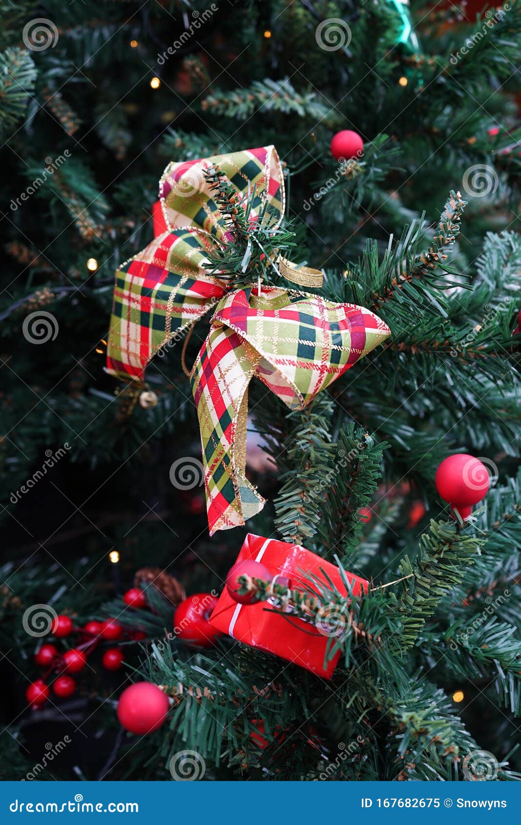 christmas parcel ribbon