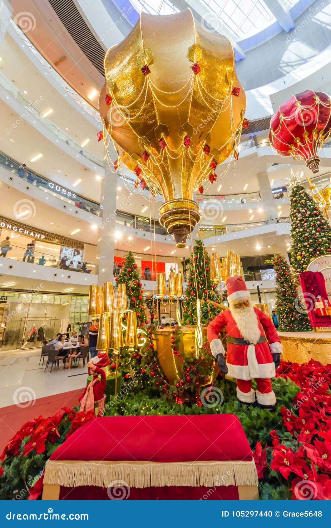 Christmas Decoration in Pavilion Kuala Lumpur. People Can Seen