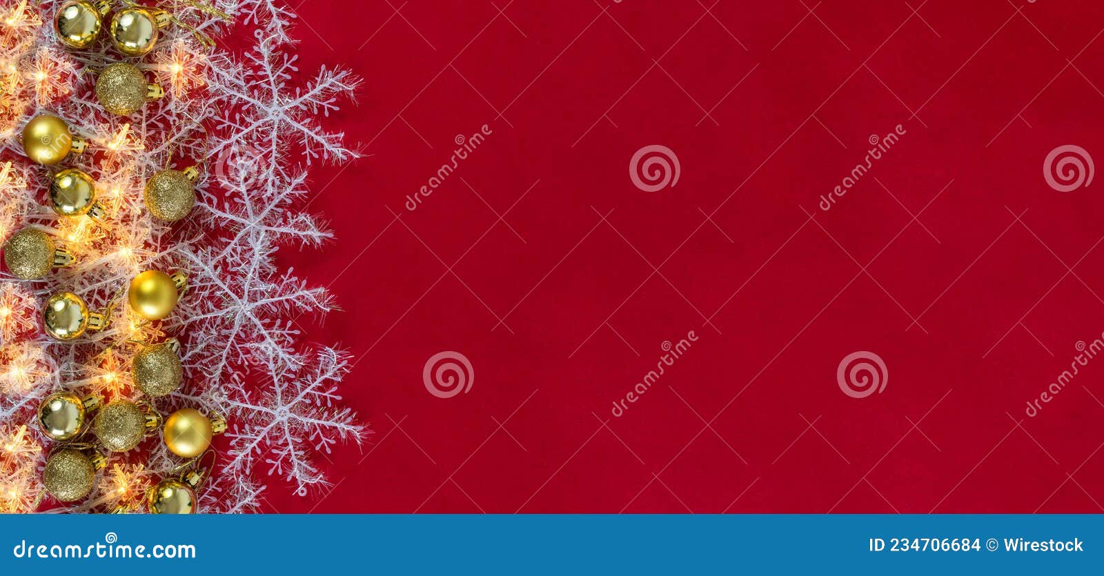 Christmas Decoration is on a Red Background. Stock Photo Image of background, star 234706684