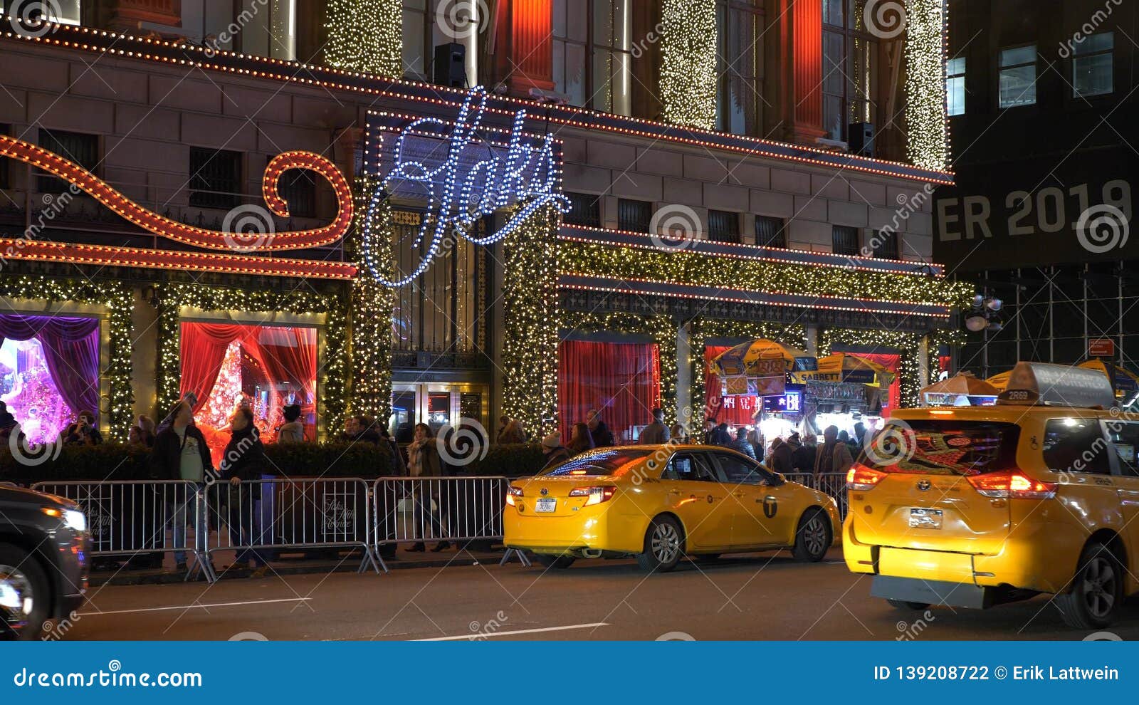 Christmas Decoration at Saks Fifth Avenue Manhattan  NEW YORK