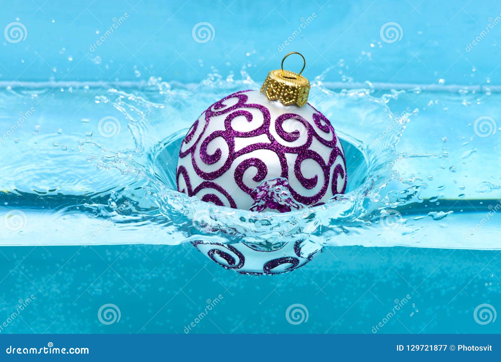 Swimmer Dude Blue Holiday Ornament