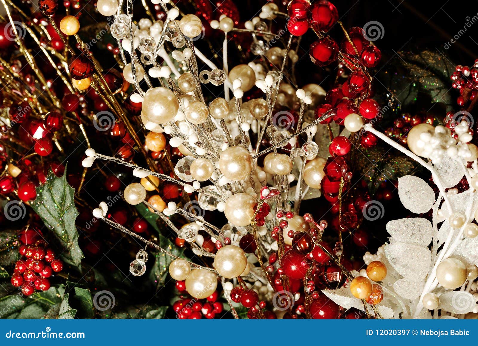 Christmas decorations stock image. Image of green, adorn - 12020397