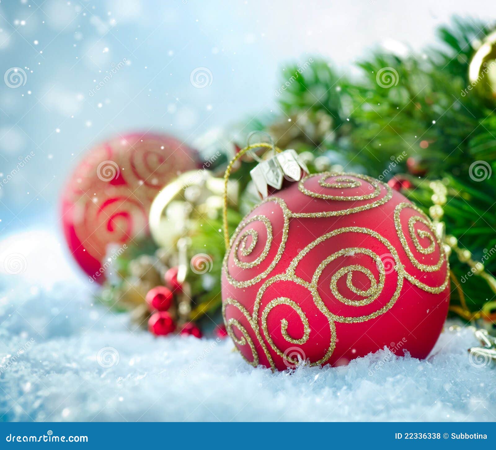 Christmas Decorations stock photo. Image of isolate, colours - 22336338