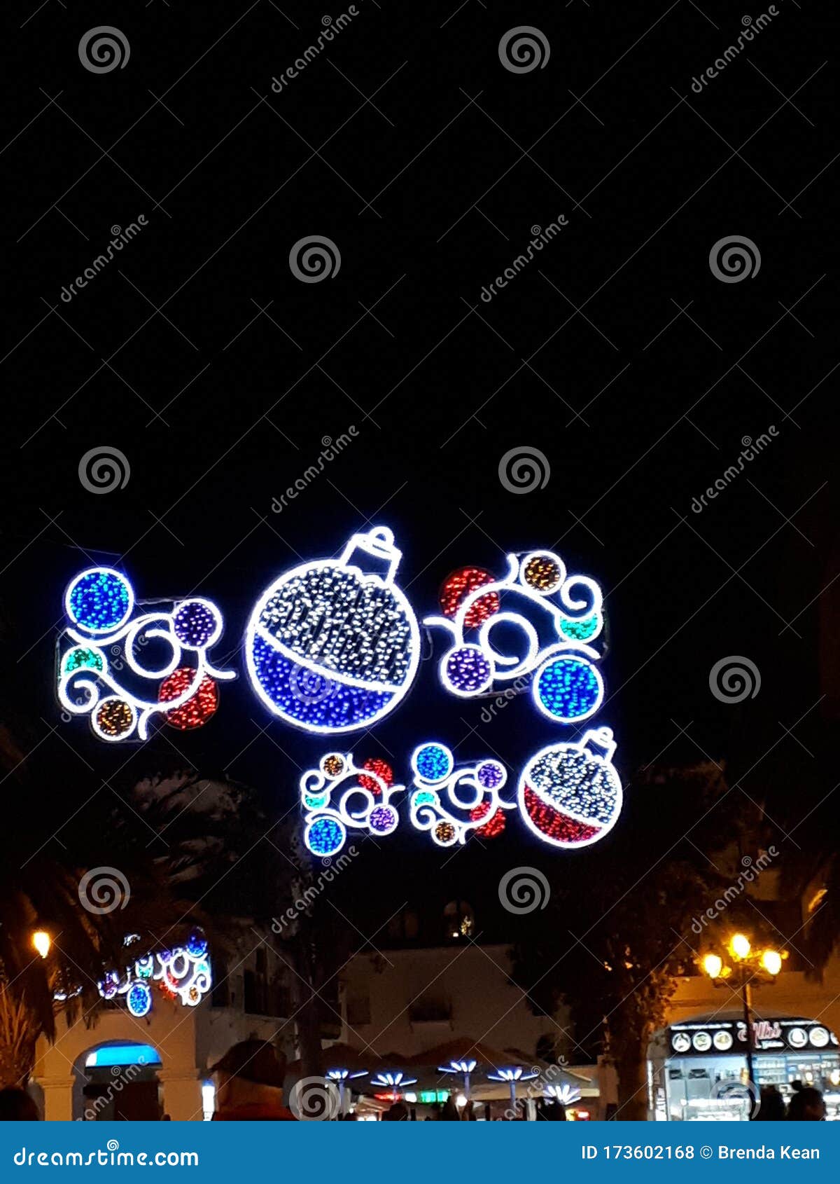 Christmas Decorations on the Balcon De Europa in the Spanish ...