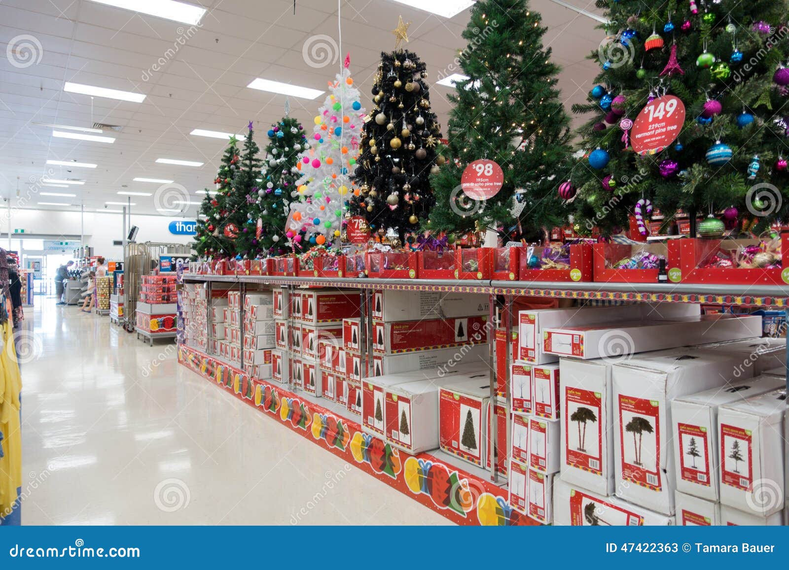 Christmas Decorations, Big W Superstore Editorial Stock Photo ...