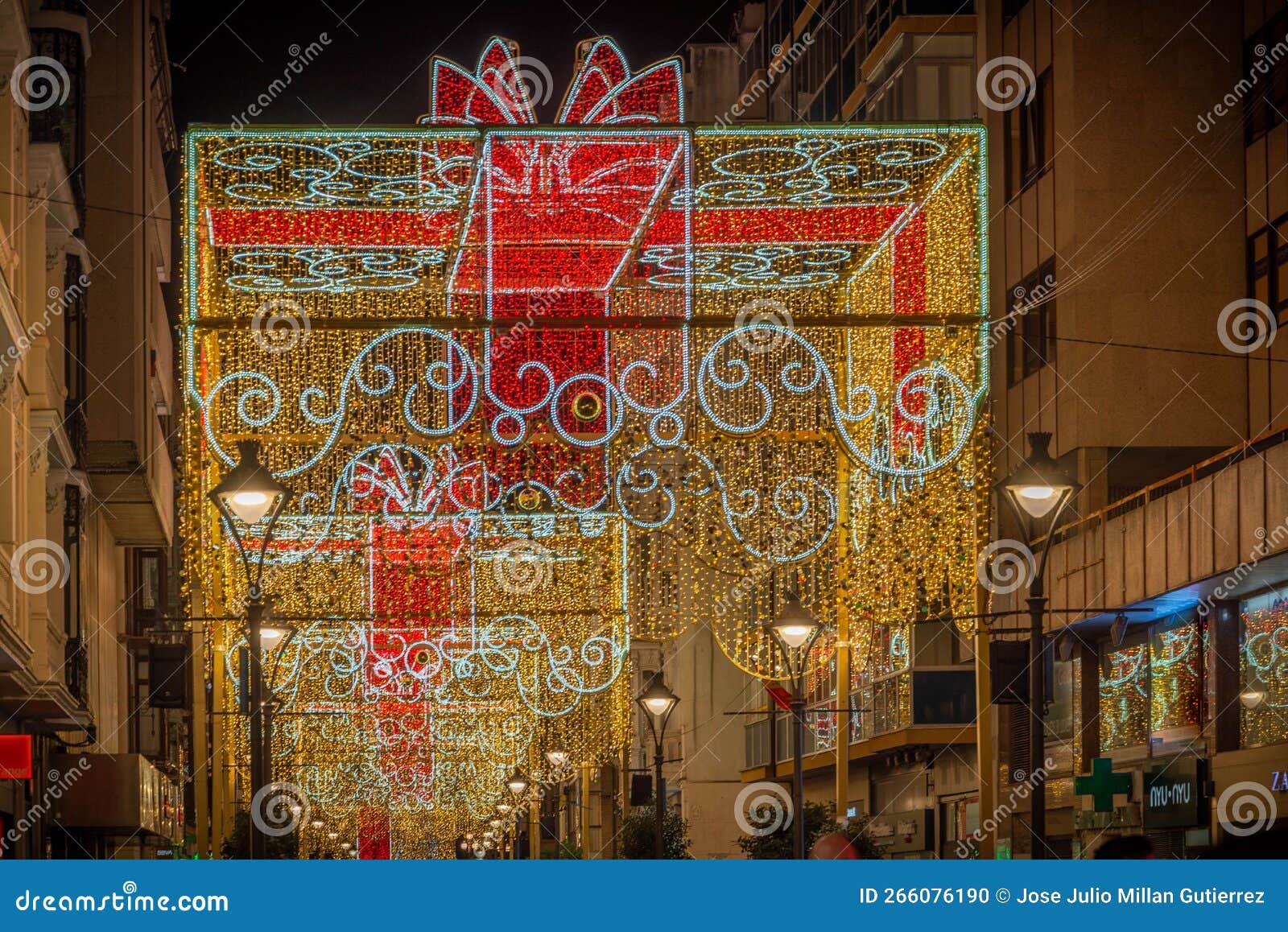 christmas decorations in the city