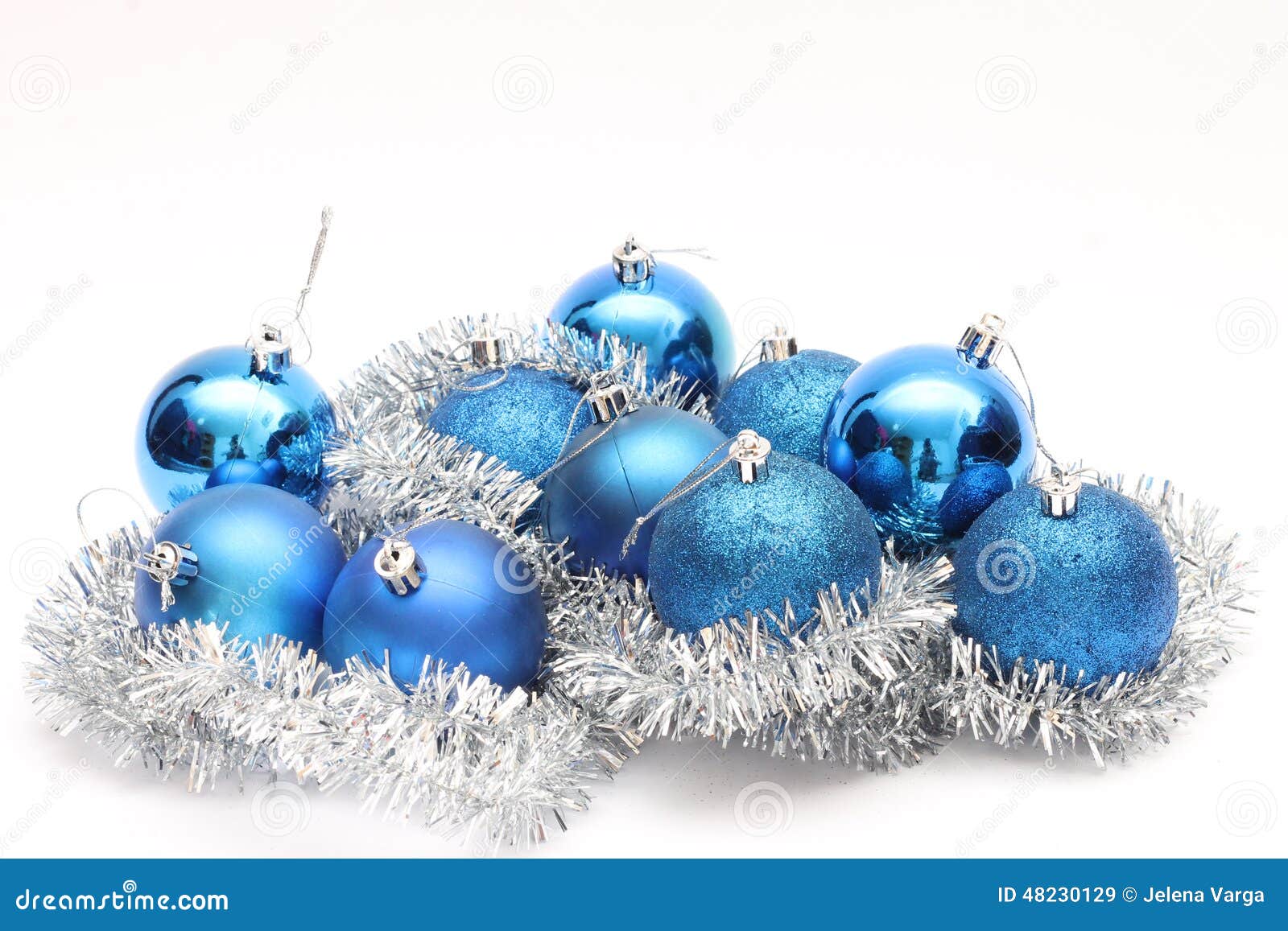 Christmas decorations stock image. Image of balls, ribbon - 48230129