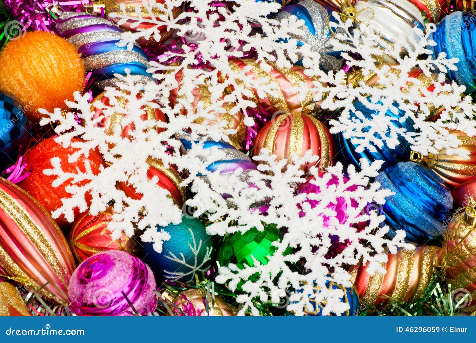 Christmas Decorations in Festive Stock Image - Image of christmas ...