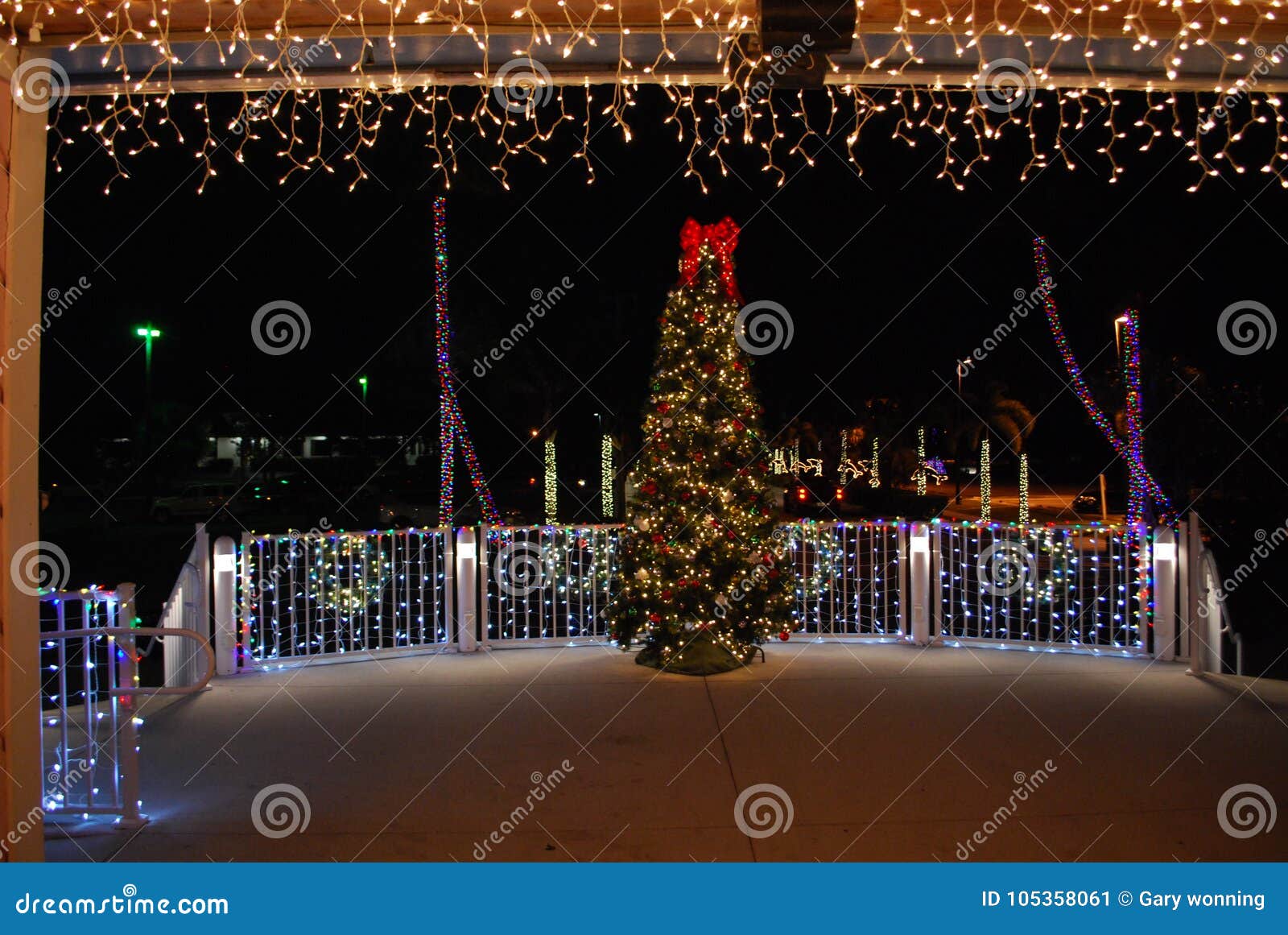 Christmas Decorations in Florida Stock Image Image of perfect