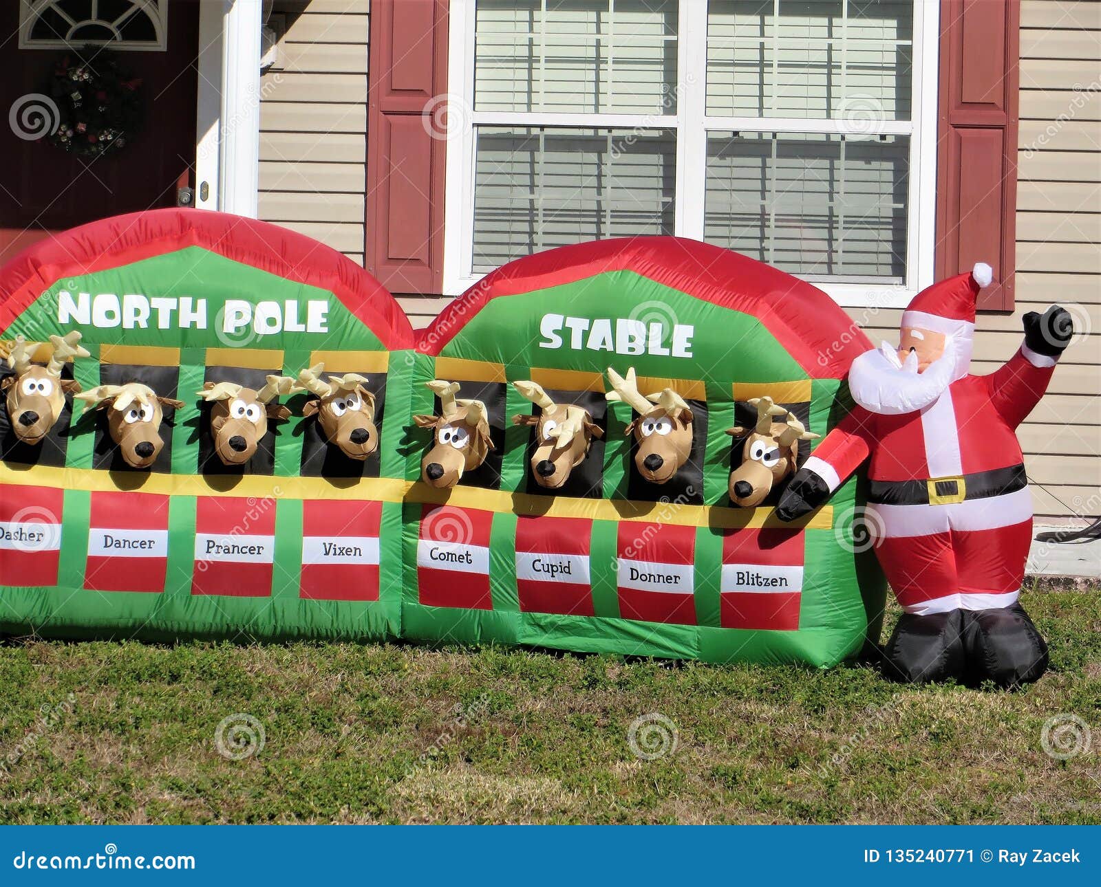 Christmas Decorations, Florida Stock Image - Image of santa, reindeer ...