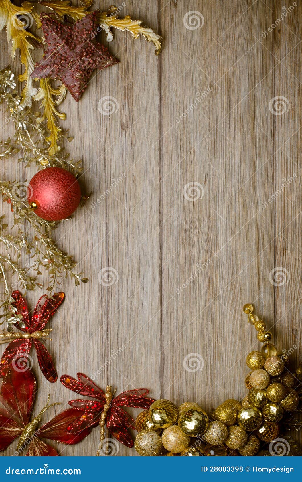 Christmas Decorations Frame Stock Photo Image of grunge, pattern