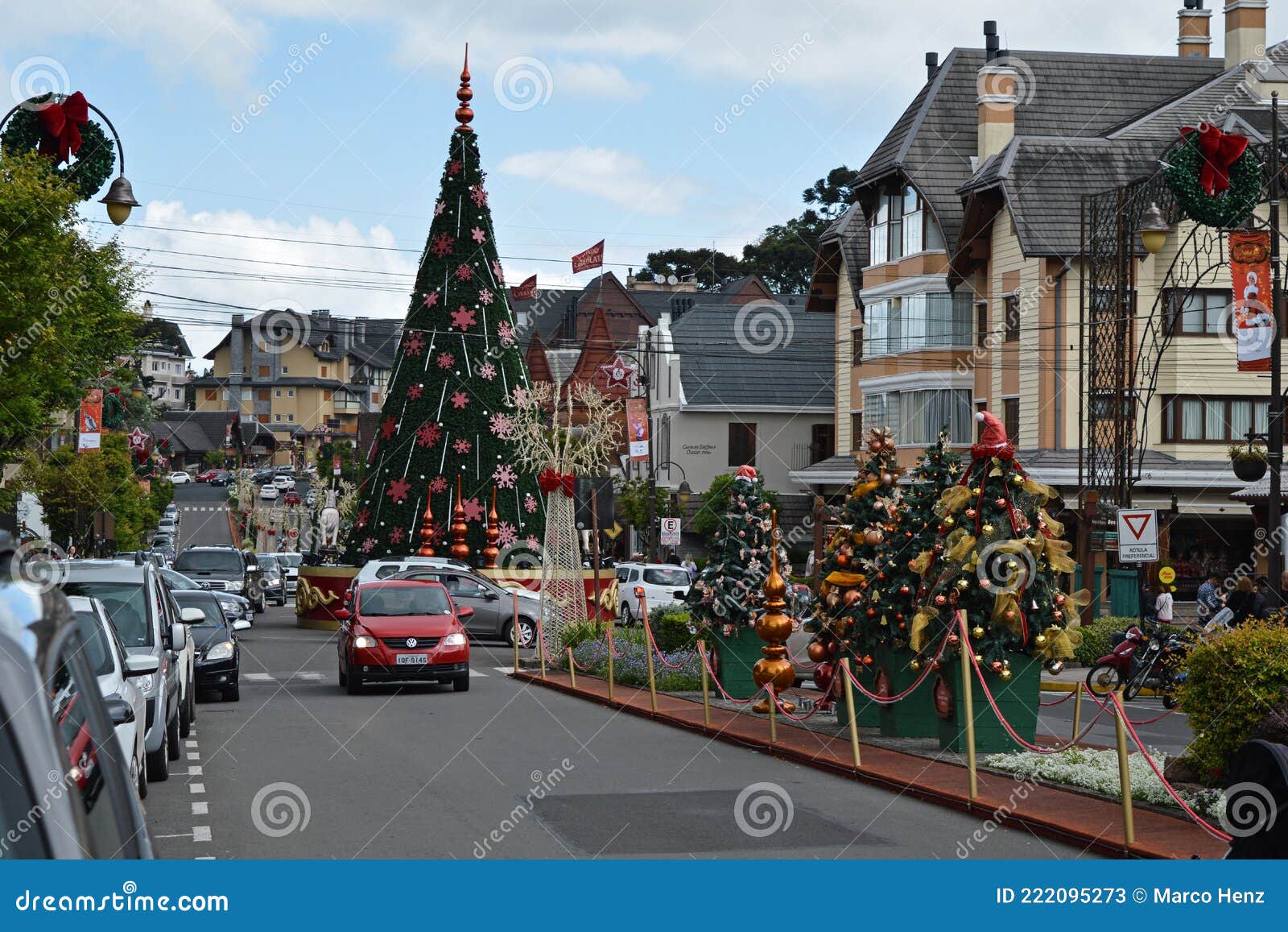 Christmas Decorations of Gramado Streets, Southern Brazil ...