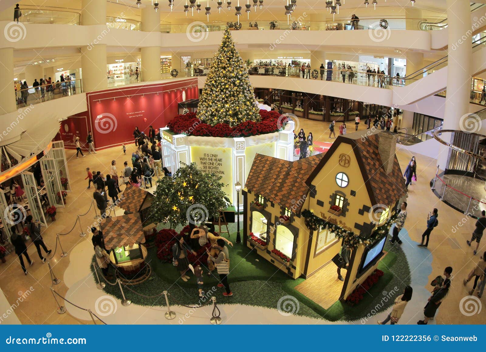 The Christmas Decorations in Hong Kong 2015 Editorial Photo Image of