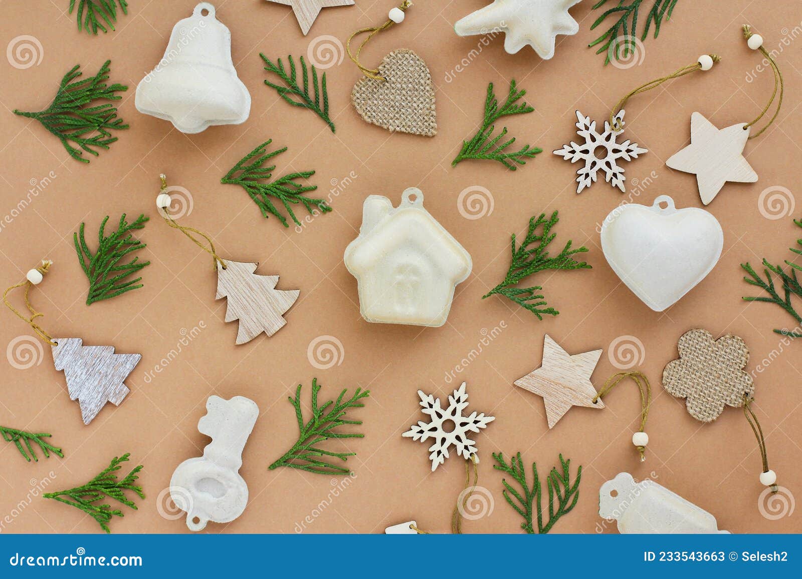 Christmas Decorations Made of Eco-friendly Materials. Toys Made of ...