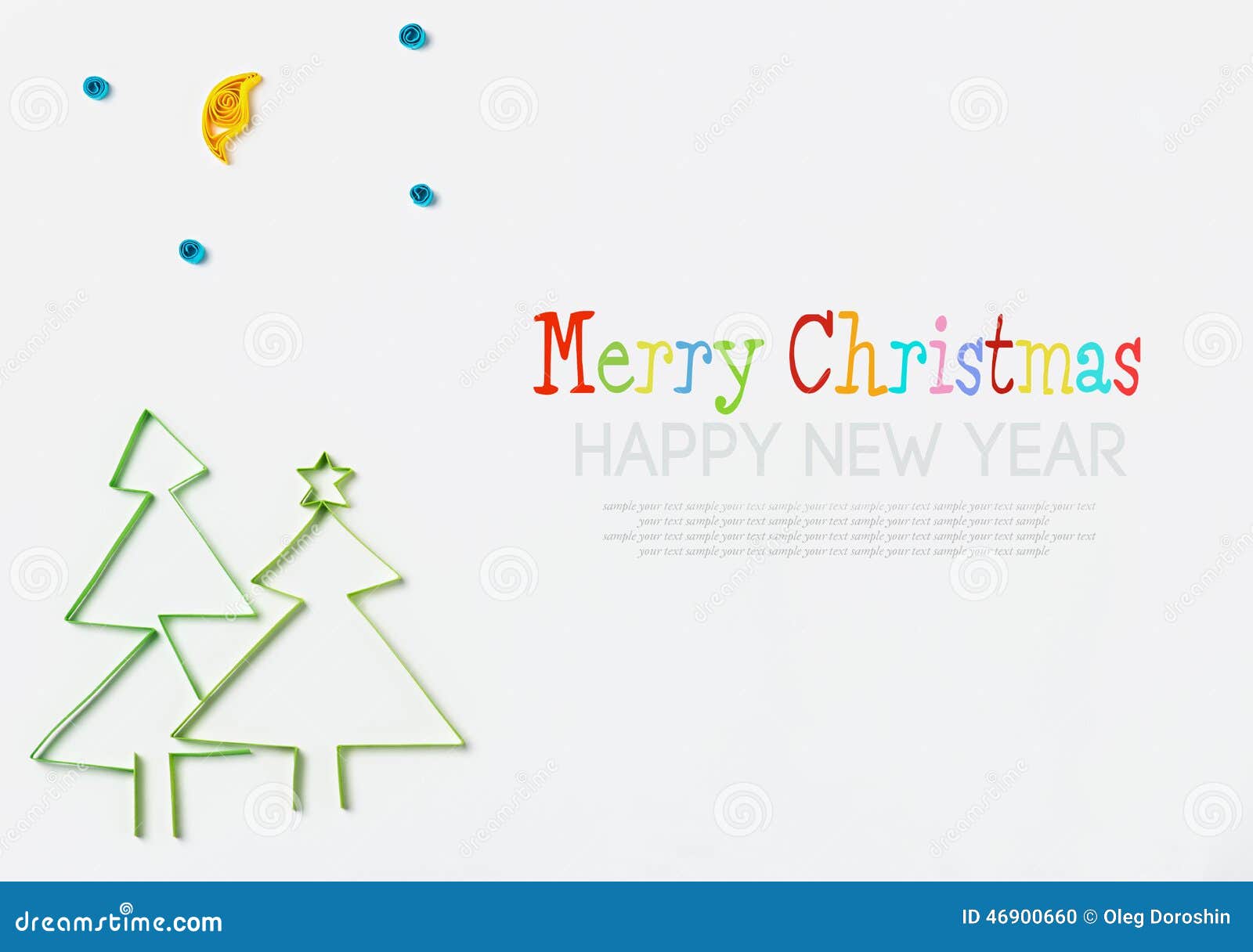 Christmas Decorations Made of Paper Quilling Stock Photo Image of