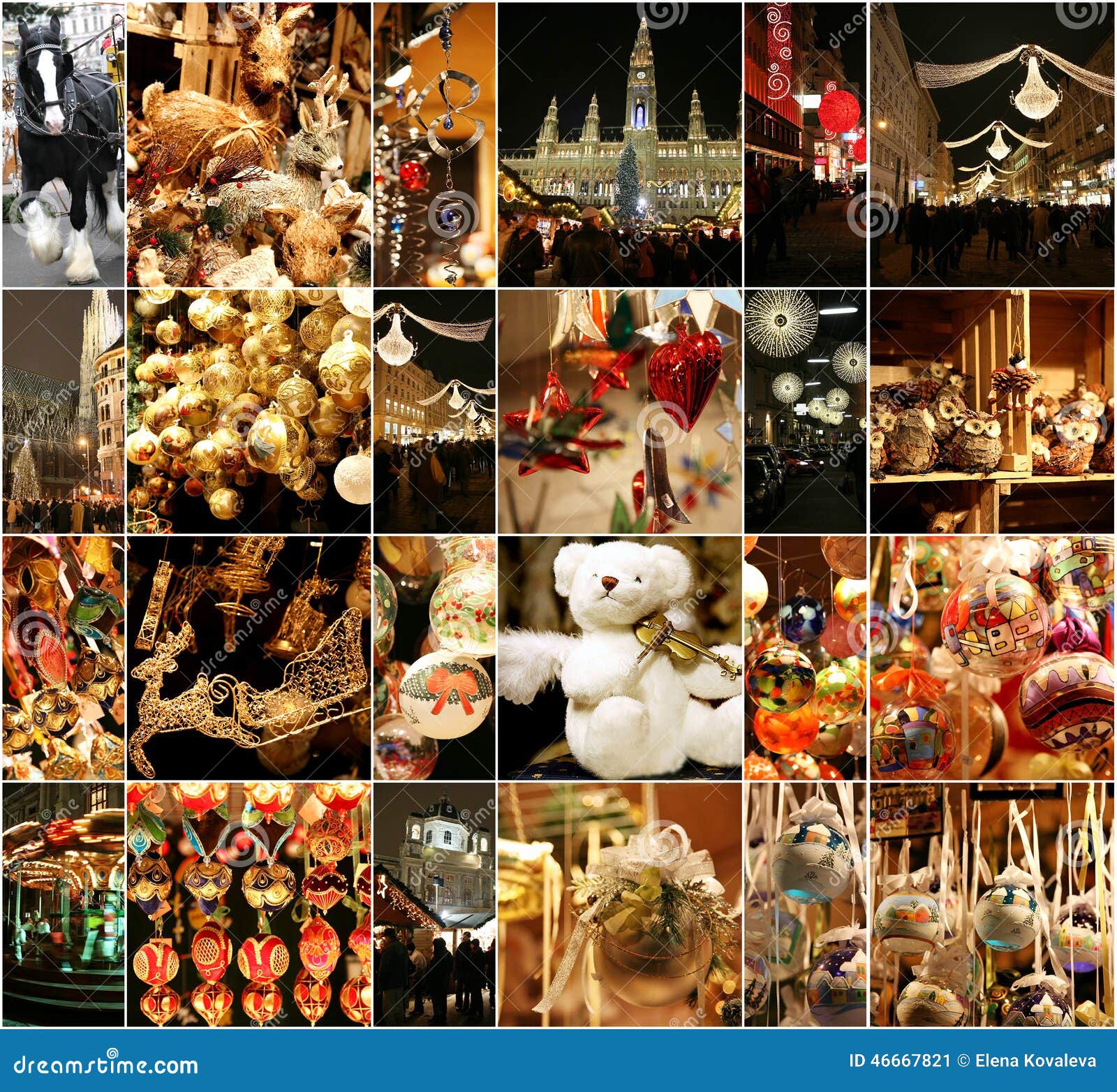  Christmas  Decorations  On The Market In Vienna  Stock Photo 