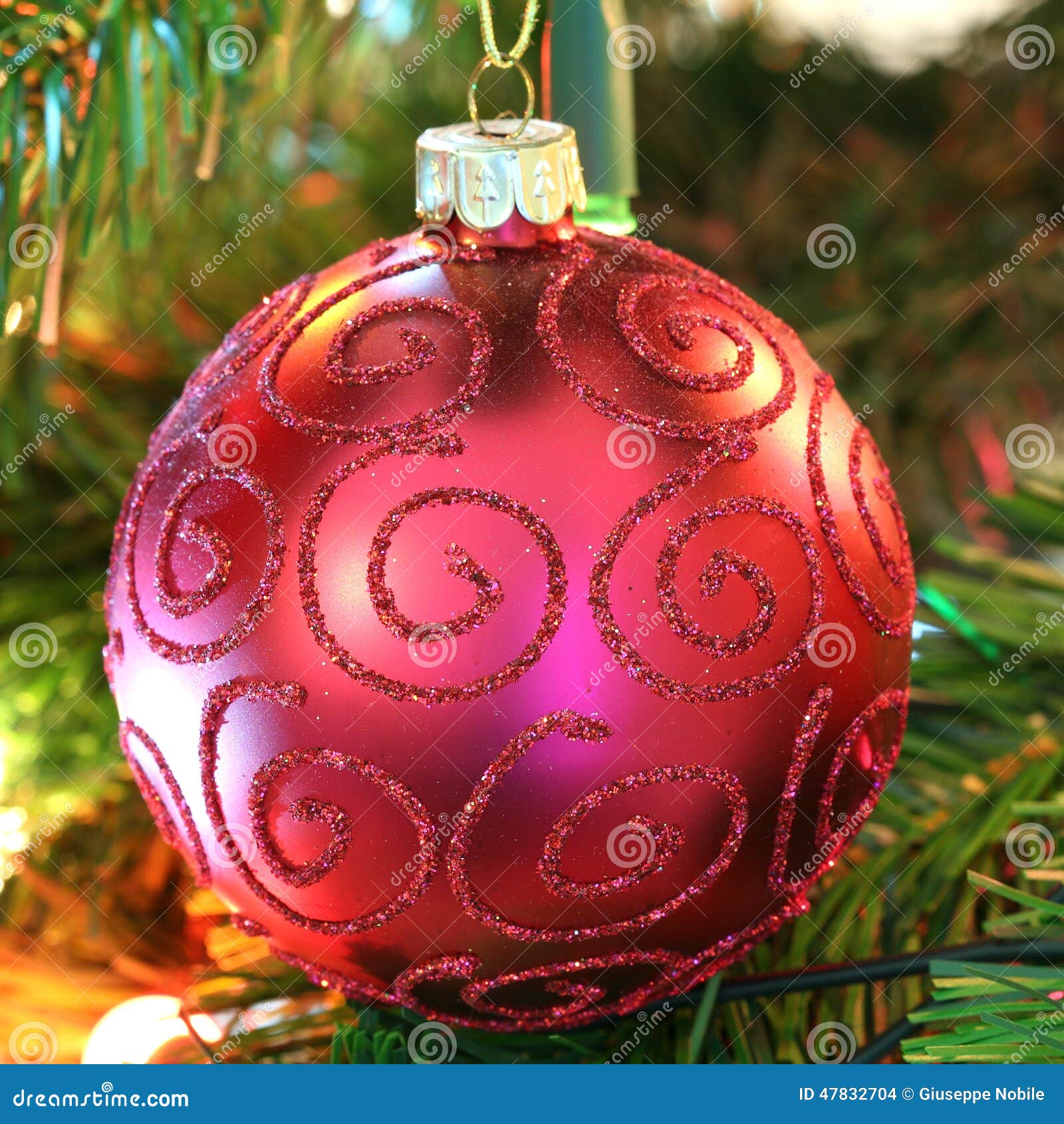 Christmas Decorations Red Ball Stock Photo Image of bauble, christmas 47832704