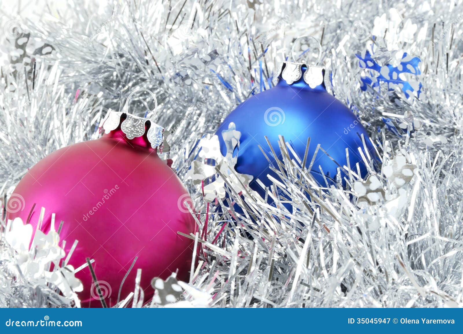 Christmas Decorations and Tinsel Stock Image - Image of full ...